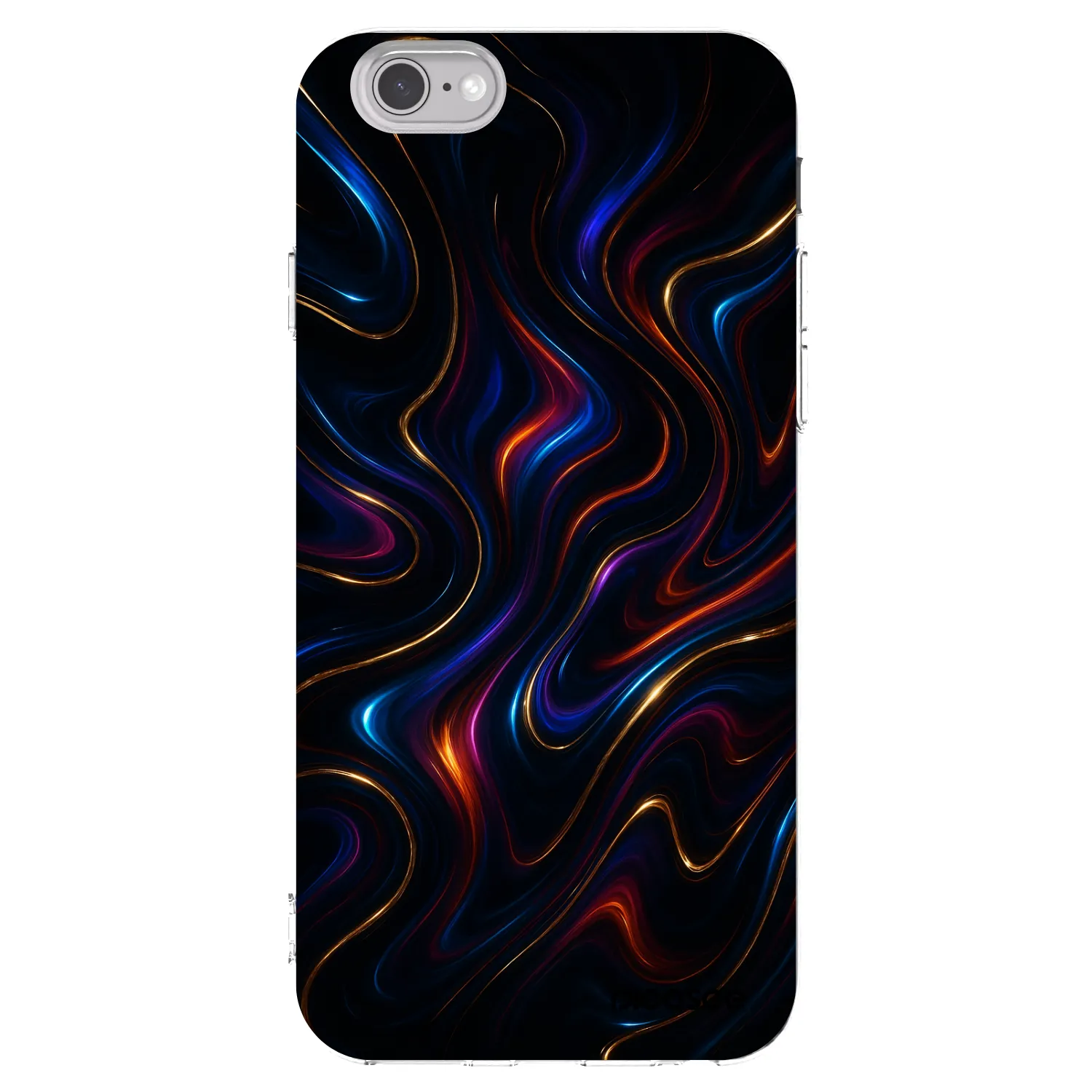 Picasee silikonowe przeźroczyste etui na Apple iPhone 6/6S - Noir