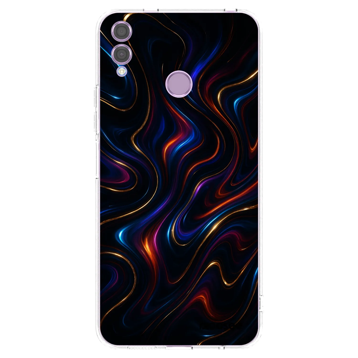 Picasee silikonowe przeźroczyste etui na Honor 8X - Noir