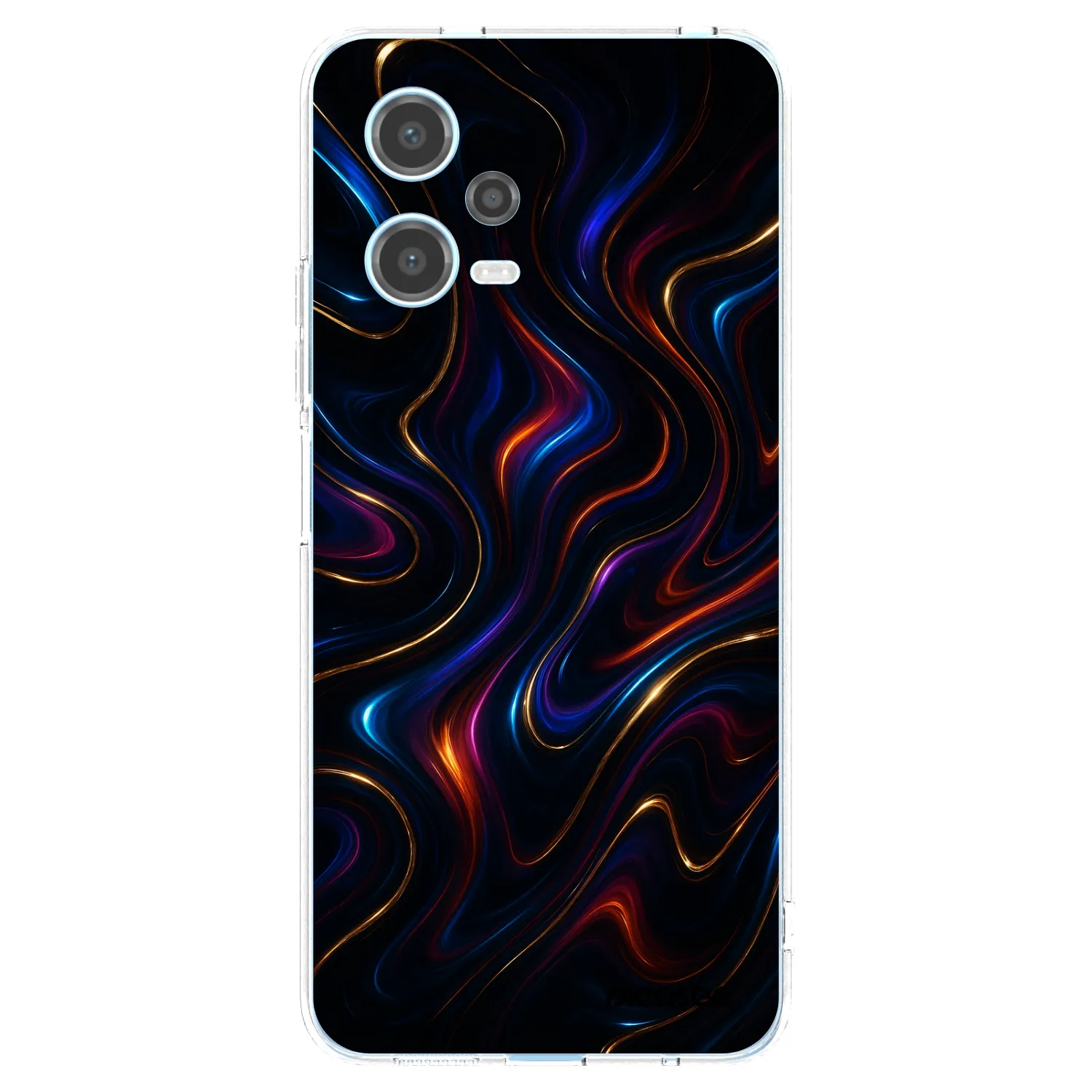 Picasee silikonowe przeźroczyste etui na Xiaomi Redmi Note 12 5G - Noir