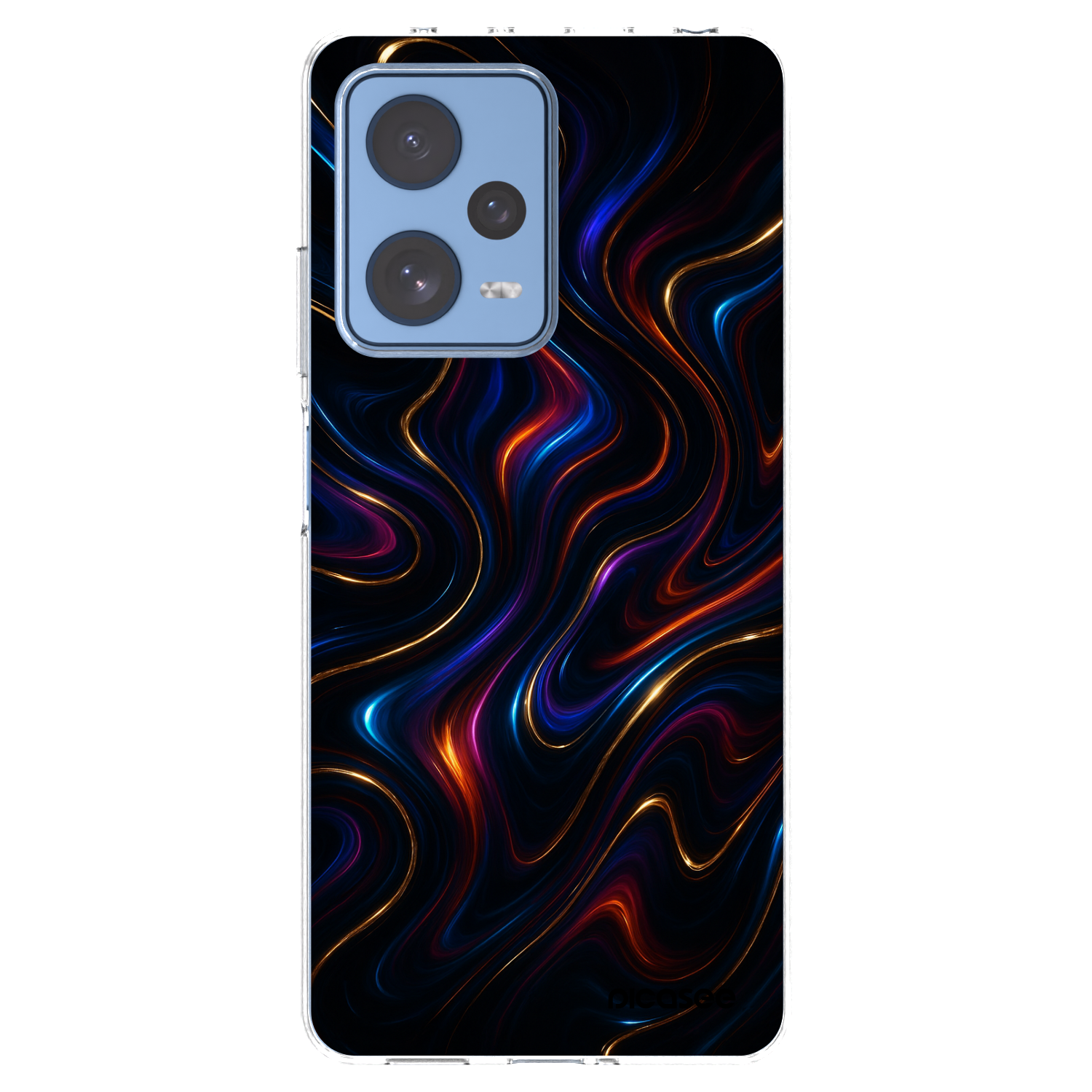 Picasee silikonowe przeźroczyste etui na Xiaomi Redmi Note 12 Pro 5G - Noir