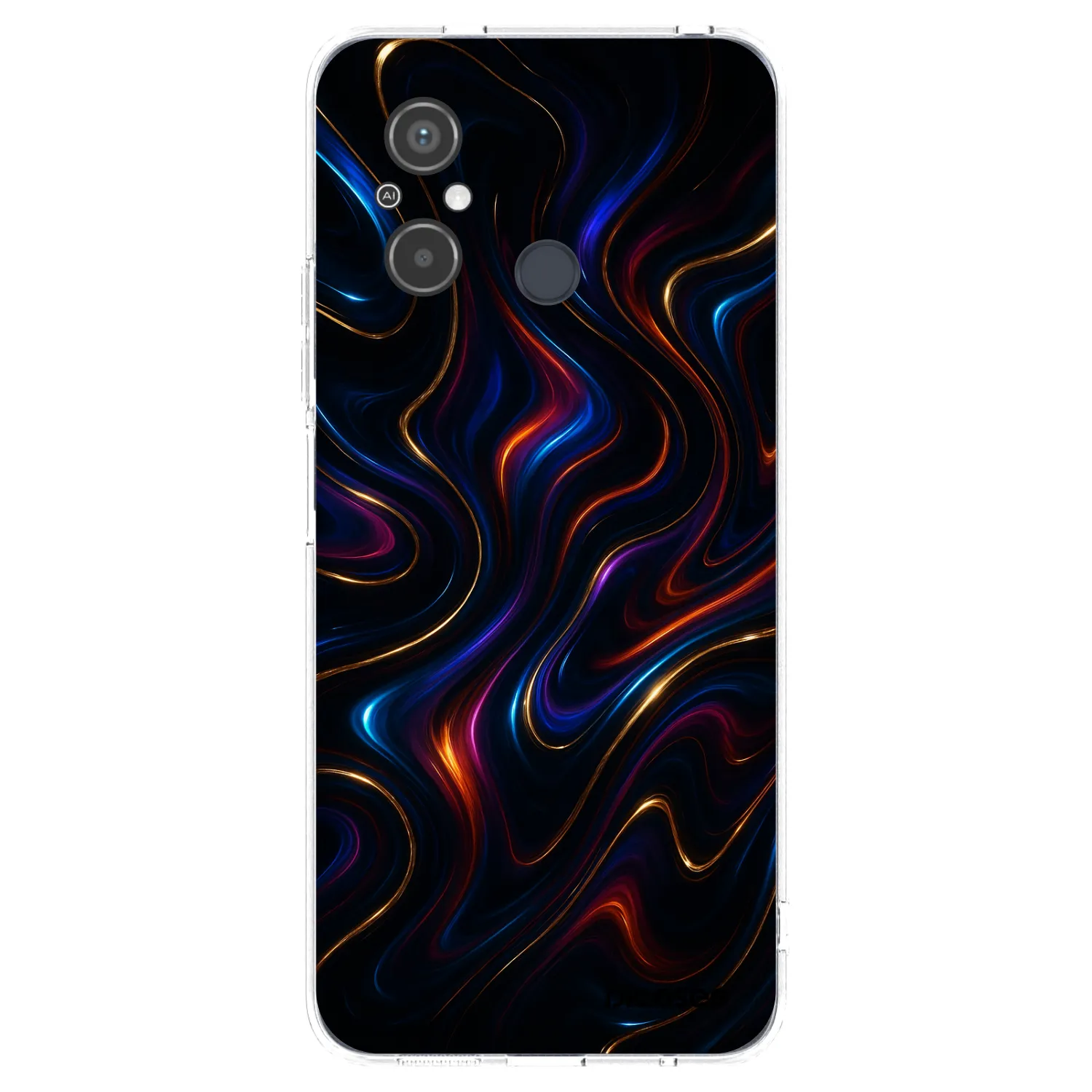 Picasee silikonowe przeźroczyste etui na Xiaomi Redmi 12C - Noir