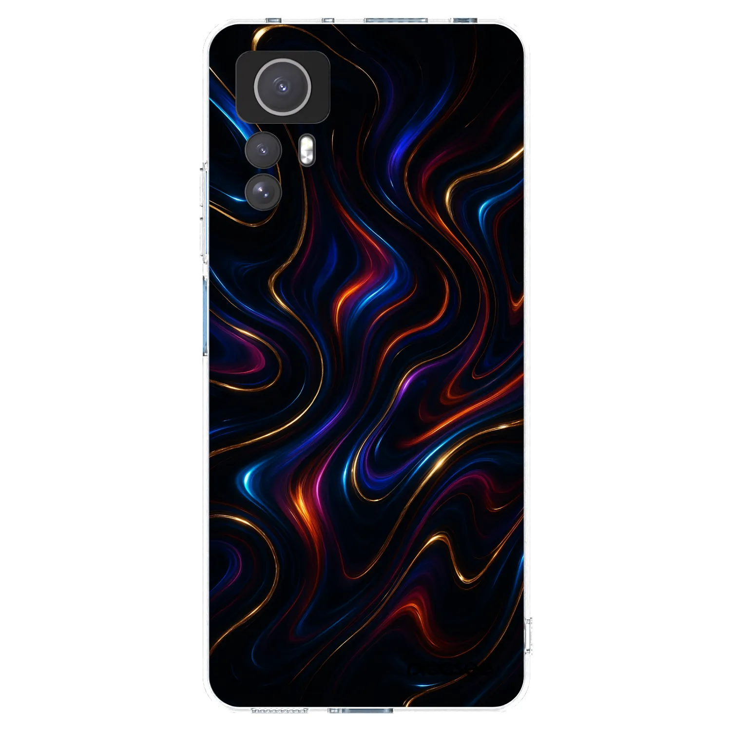 Picasee silikonowe przeźroczyste etui na Xiaomi Redmi Note 12S - Noir