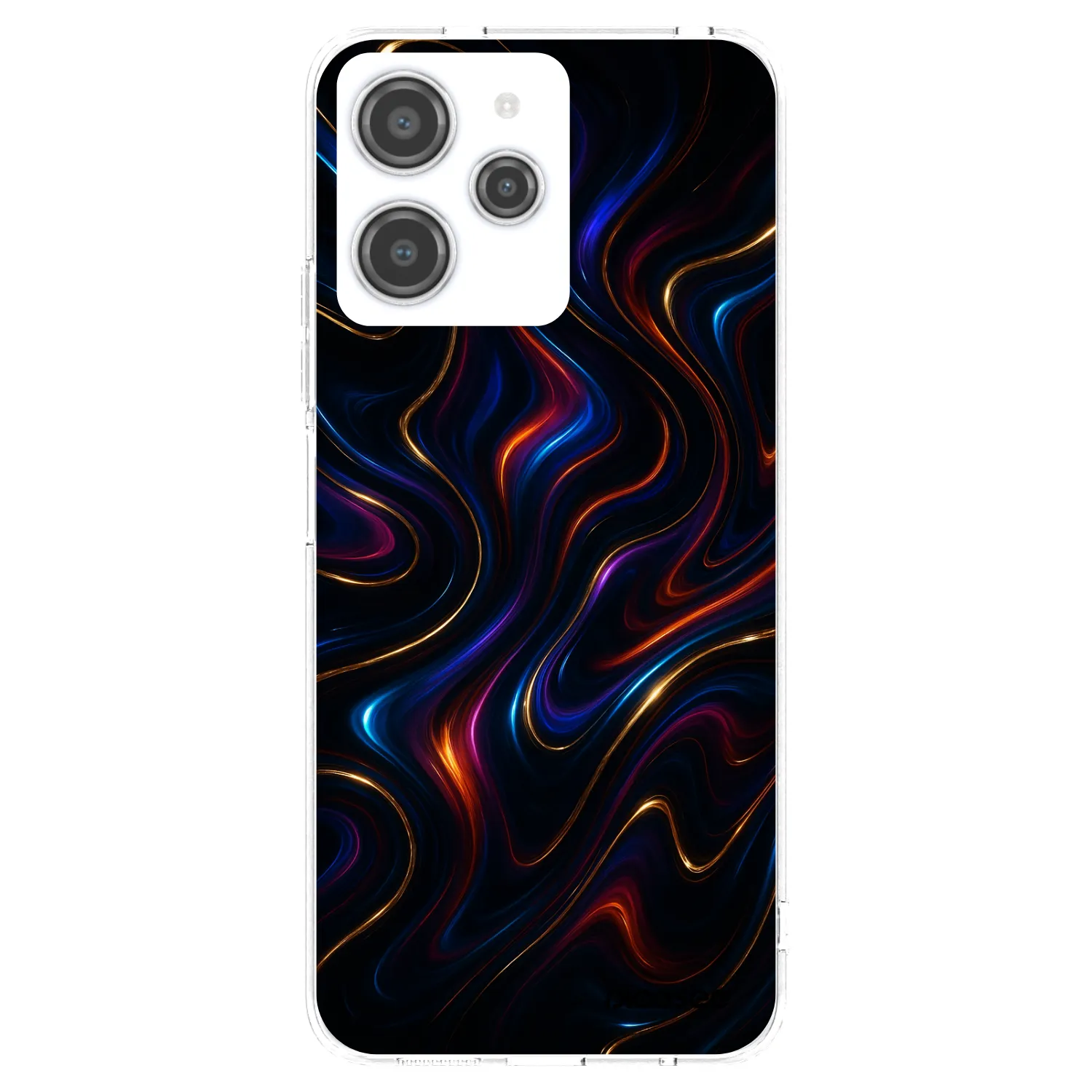 Picasee silikonowe przeźroczyste etui na Xiaomi Redmi 12 4G - Noir