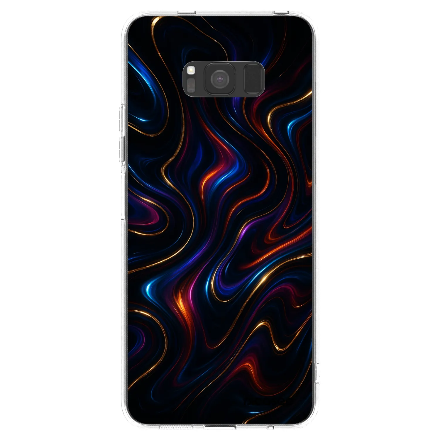 Picasee silikonowe przeźroczyste etui na Samsung Galaxy S8 G950F - Noir