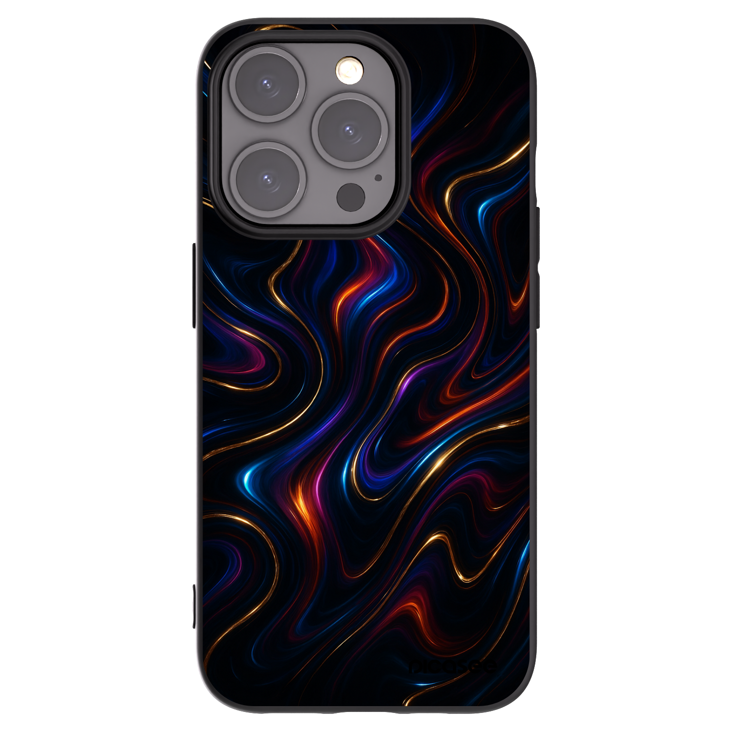Picasee silikonowe czarne etui na Apple iPhone 15 Pro - Noir
