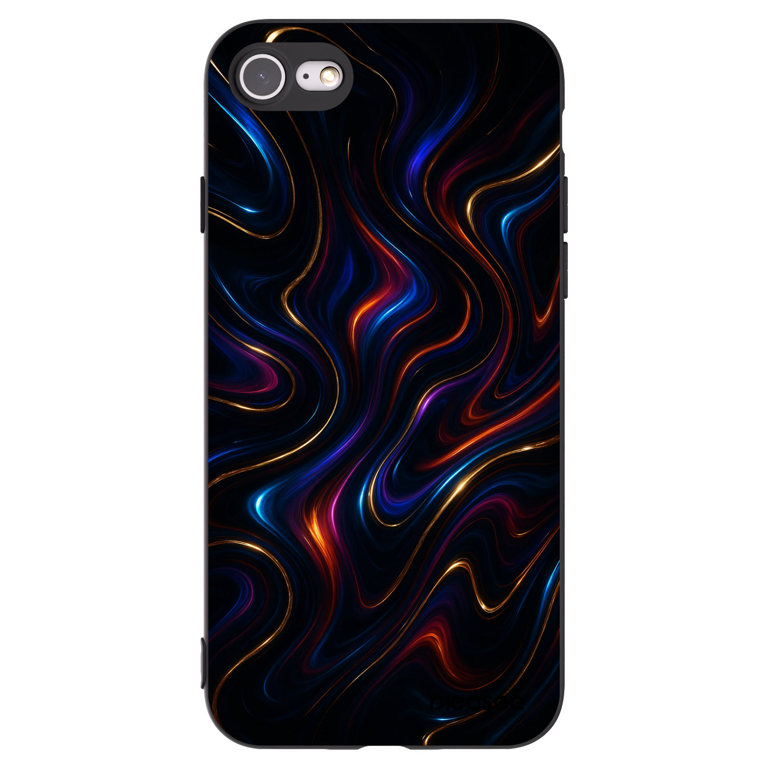 Picasee silikonowe czarne etui na Apple iPhone 7 - Noir