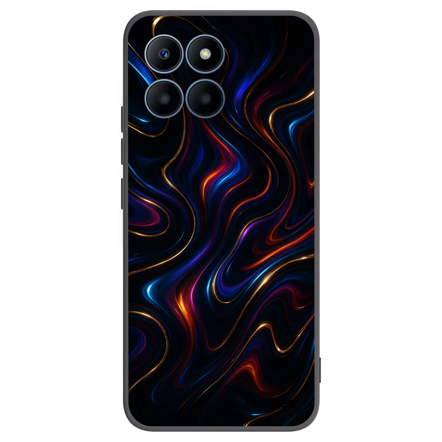Picasee silikonowe czarne etui na Honor 70 Lite - Noir