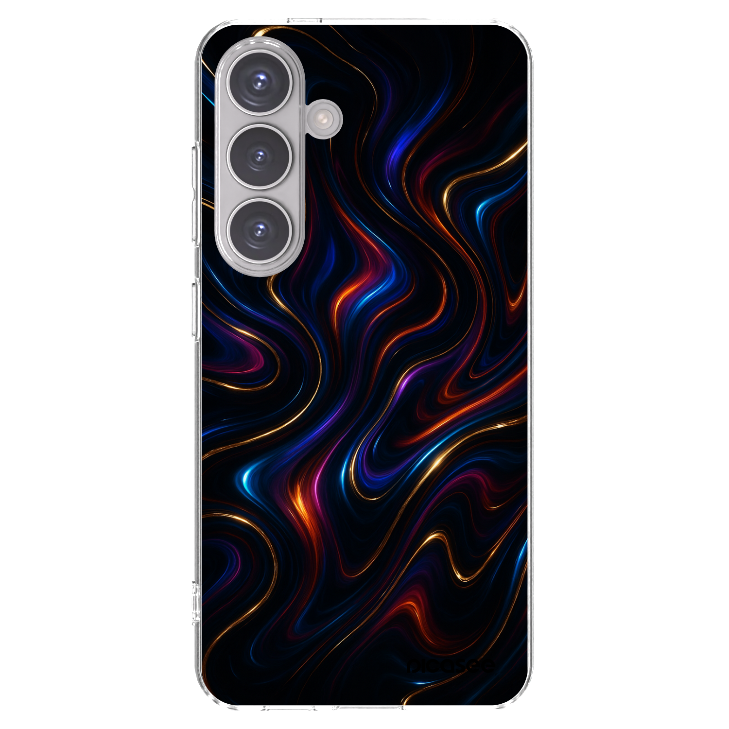 Picasee silikonowe przeźroczyste etui na Samsung Galaxy S24 S921B 5G - Noir