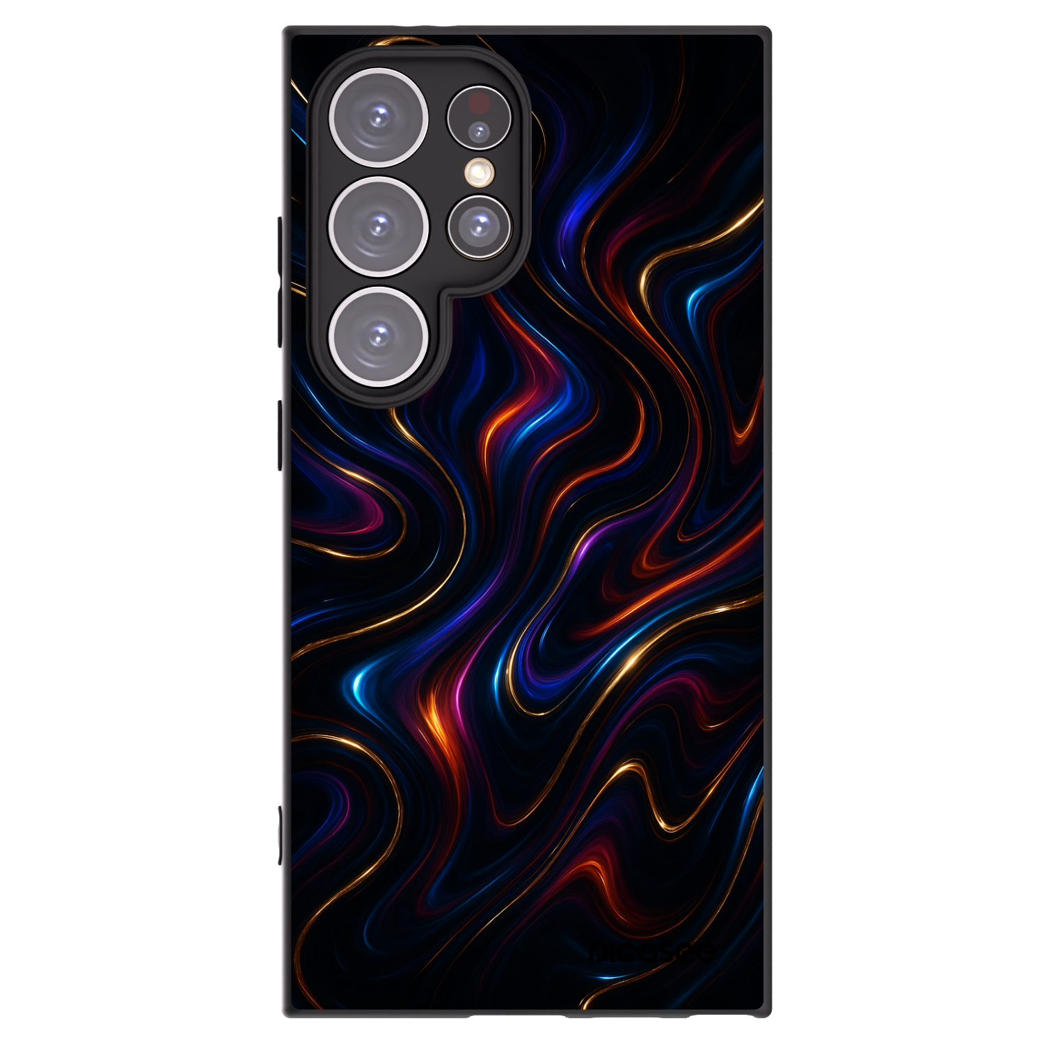 Picasee silikonowe czarne etui na Samsung Galaxy S24 Ultra S928B 5G - Noir
