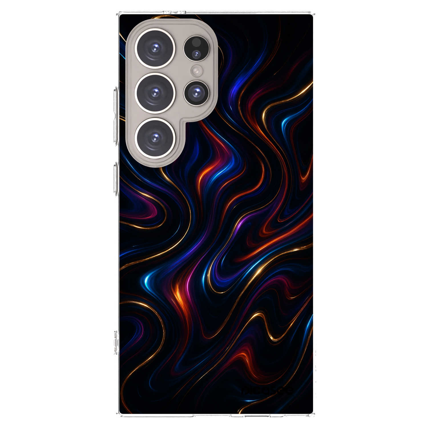 Picasee silikonowe przeźroczyste etui na Samsung Galaxy S24 Ultra S928B 5G - Noir