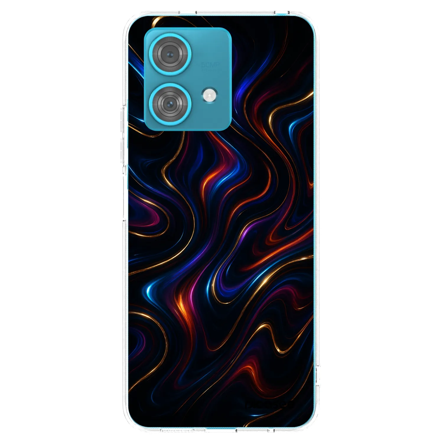 Picasee silikonowe przeźroczyste etui na Motorola Edge 40 Neo - Noir