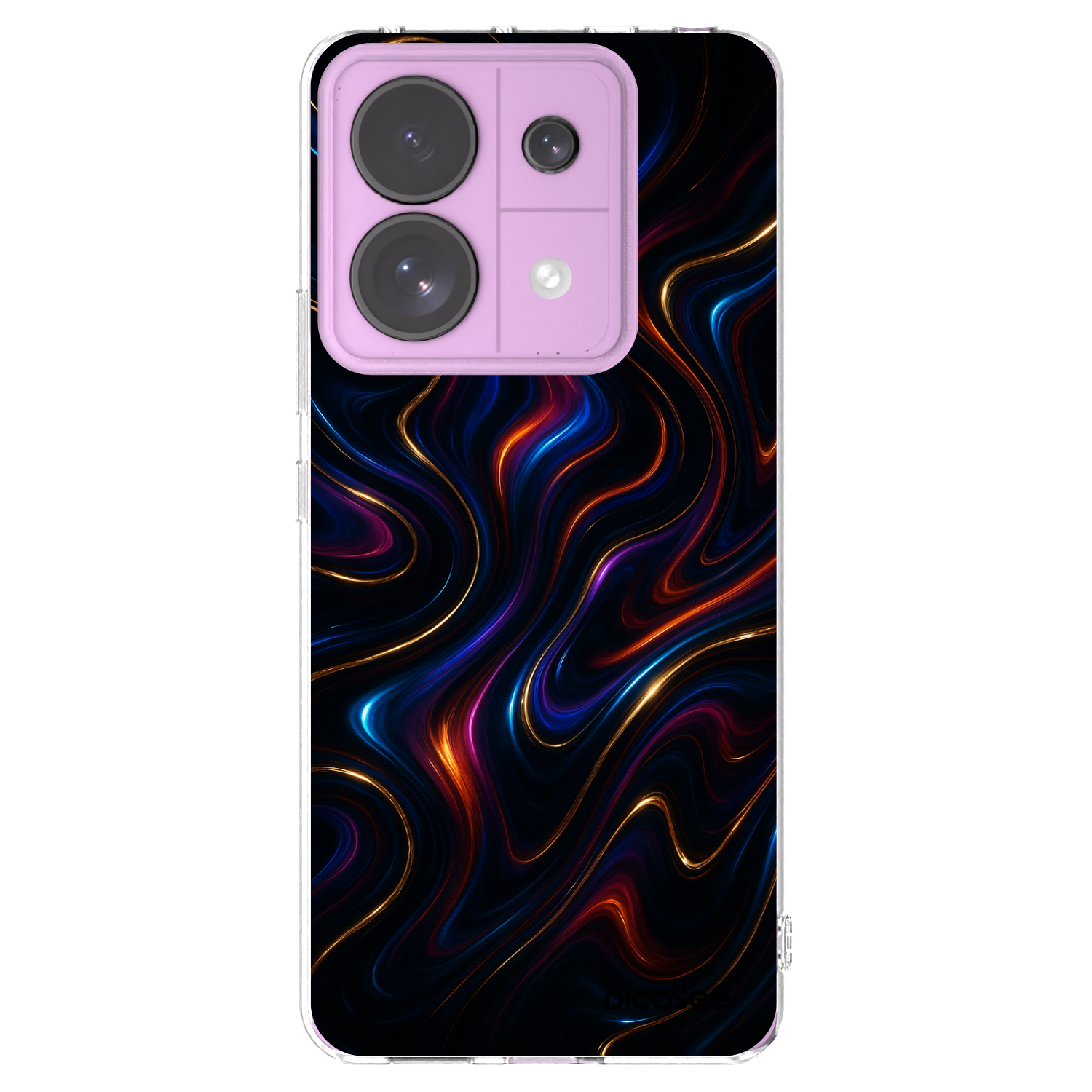 Picasee silikonowe przeźroczyste etui na Xiaomi Redmi Note 13 Pro 5G - Noir