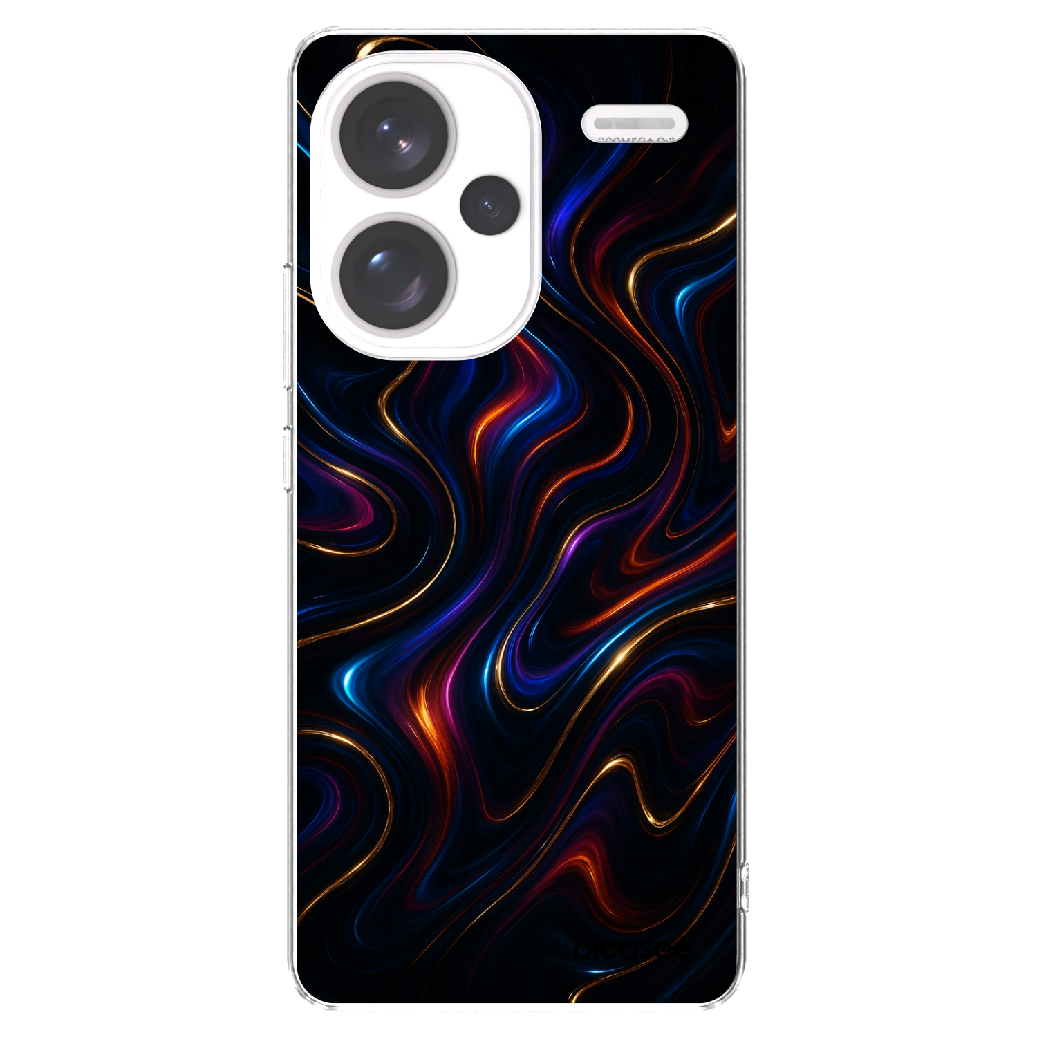 Picasee silikonowe przeźroczyste etui na Xiaomi Redmi Note 13 Pro+ 5G - Noir