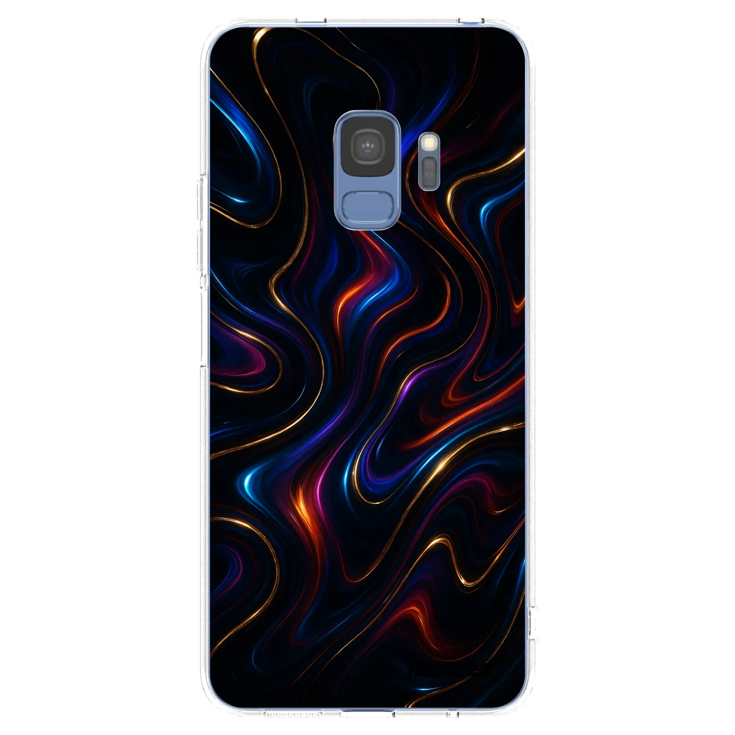 Picasee silikonowe przeźroczyste etui na Samsung Galaxy S9 G960F - Noir