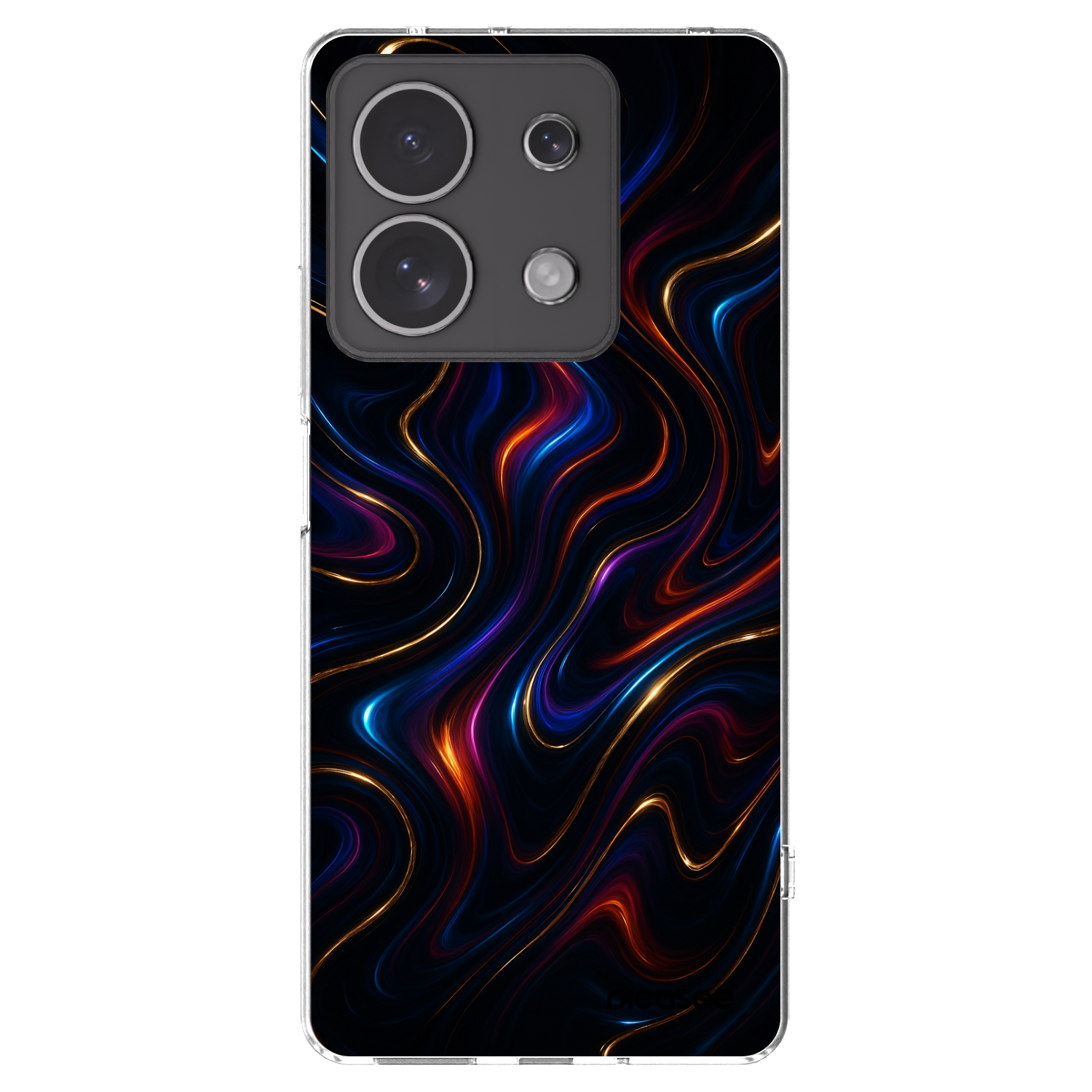 Picasee silikonowe przeźroczyste etui na Xiaomi Redmi Note 13 4G - Noir