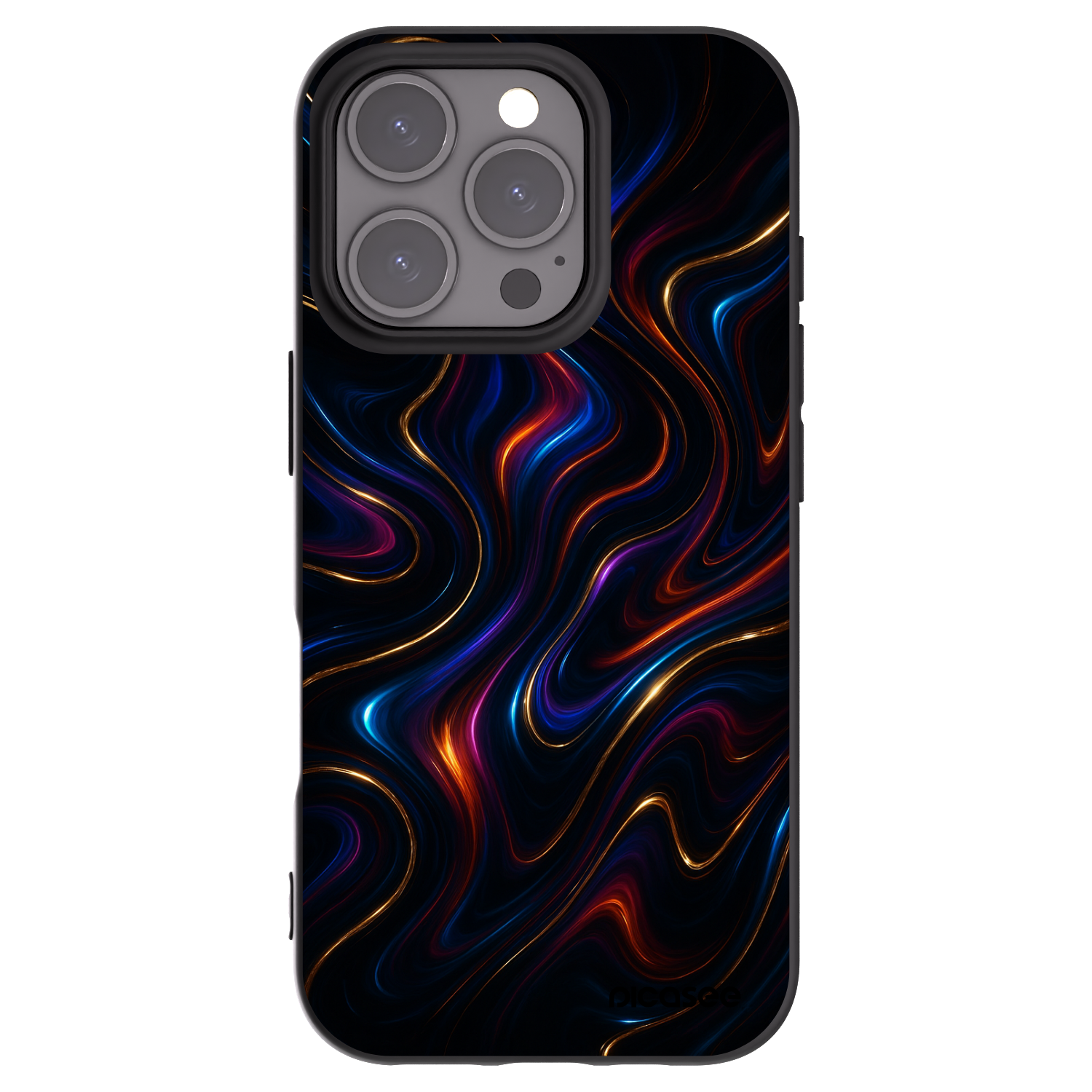 Picasee silikonowe czarne etui na Apple iPhone 16 Pro - Noir