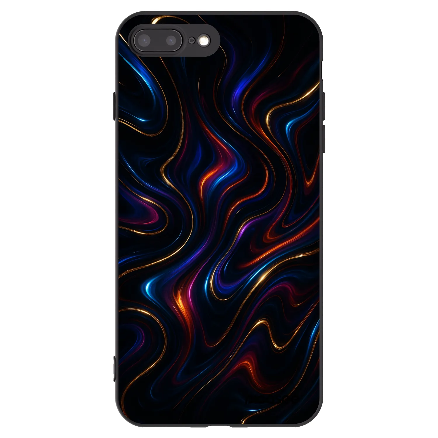 Picasee silikonowe czarne etui na Apple iPhone 8 Plus - Noir