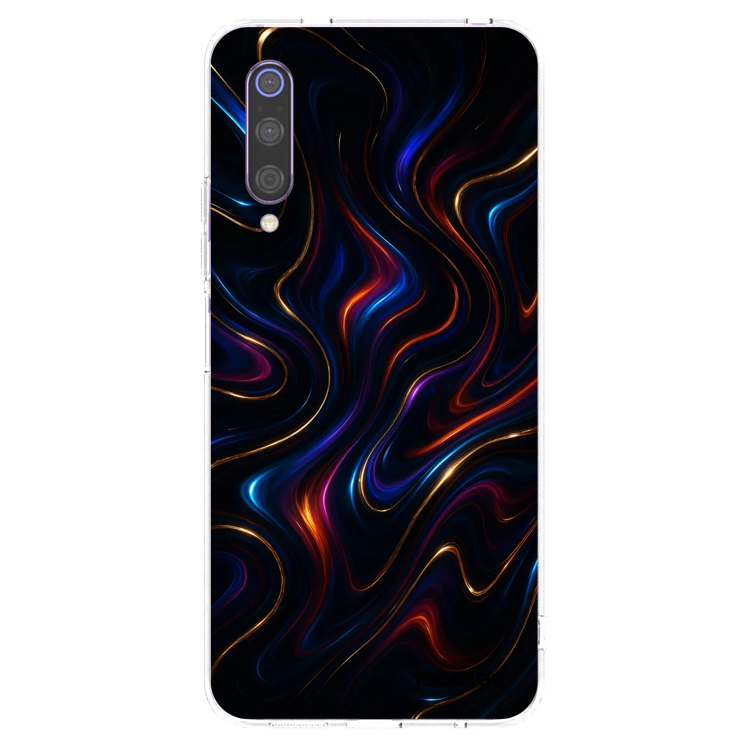 Picasee silikonowe przeźroczyste etui na Xiaomi Mi 9 - Noir