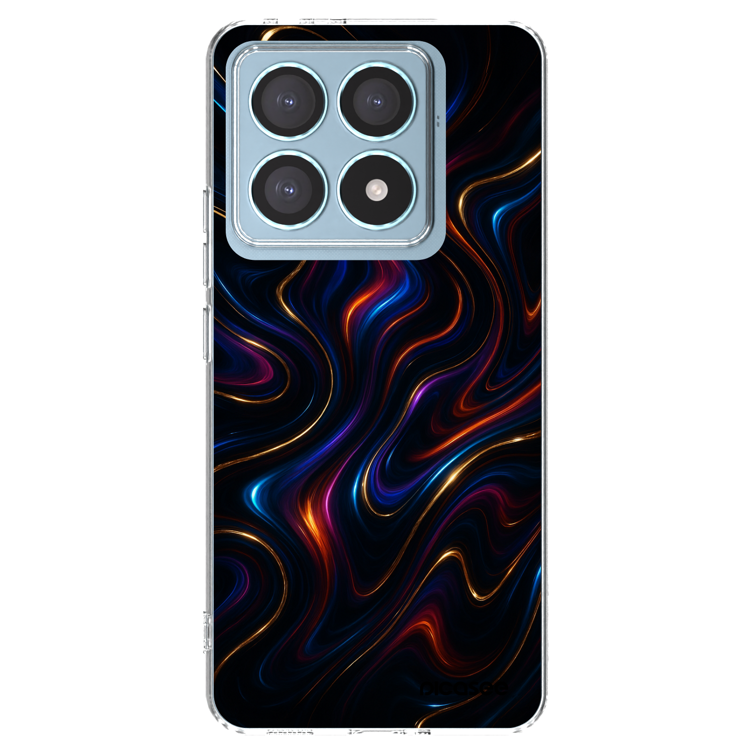 Picasee silikonowe przeźroczyste etui na Xiaomi 14T Pro - Noir