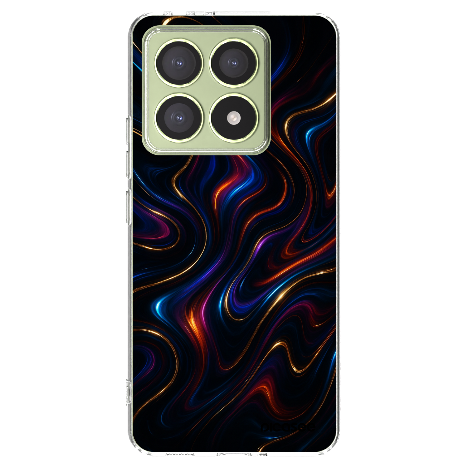 Picasee silikonowe przeźroczyste etui na Xiaomi 14T - Noir