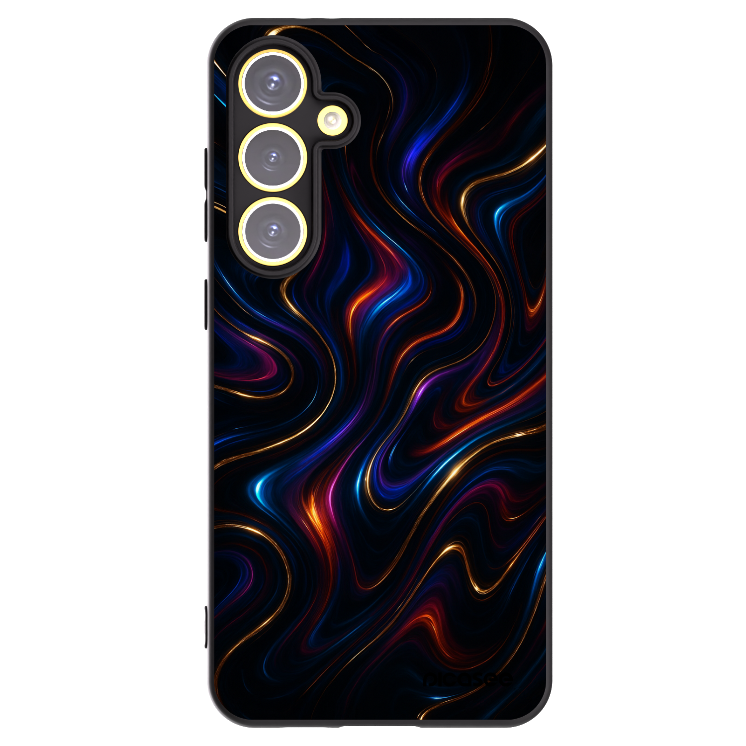 Picasee silikonowe czarne etui na Samsung Galaxy S24 FE S721B - Noir