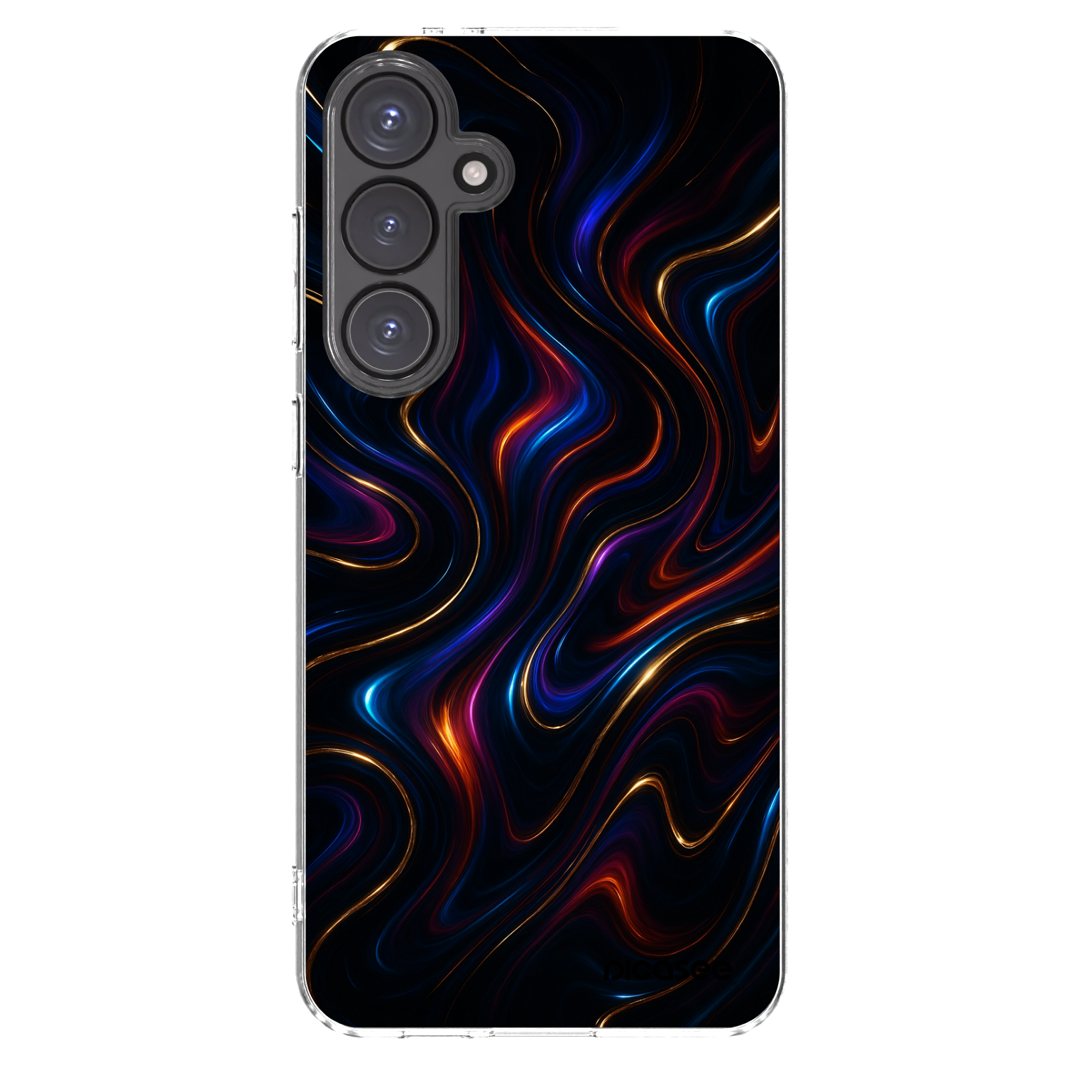 Picasee silikonowe przeźroczyste etui na Samsung Galaxy S24 FE S721B - Noir