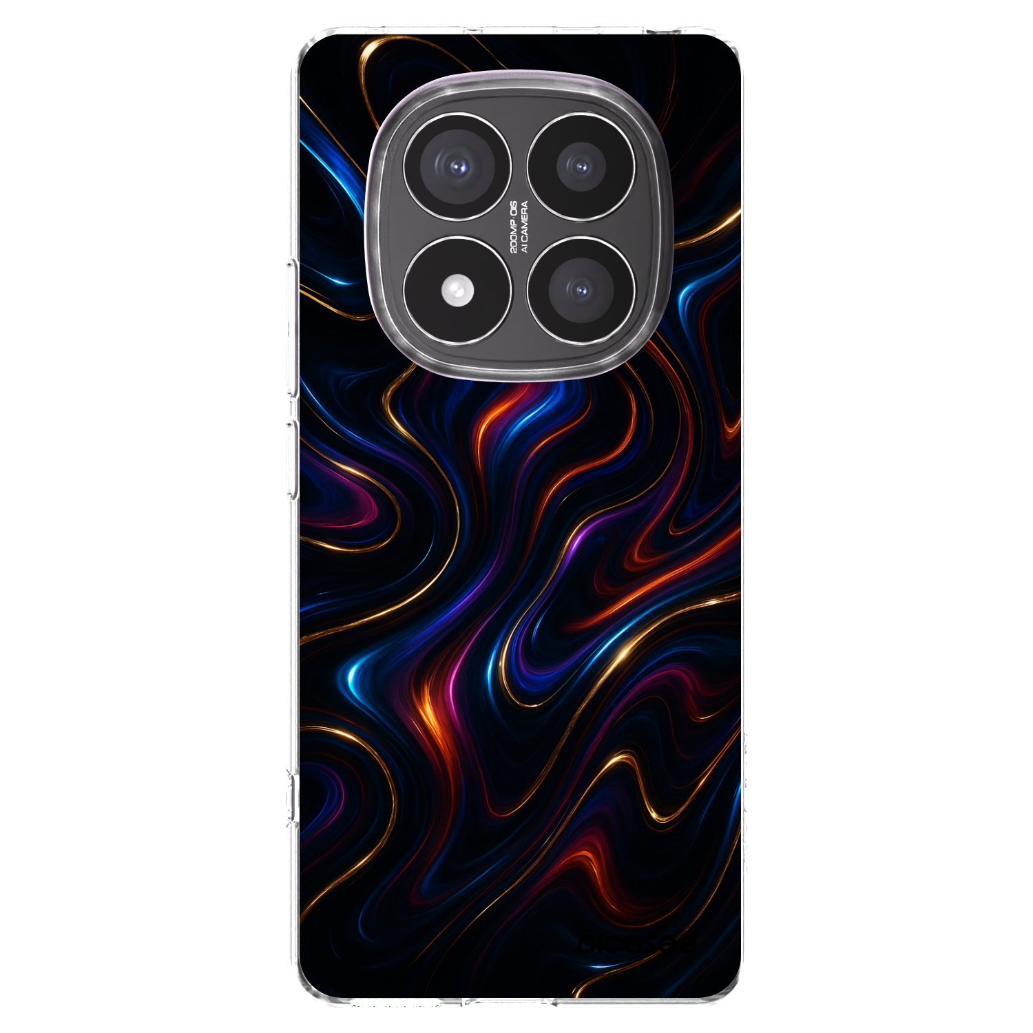 Picasee silikonowe przeźroczyste etui na Xiaomi Redmi Note 14 Pro+ 5G - Noir
