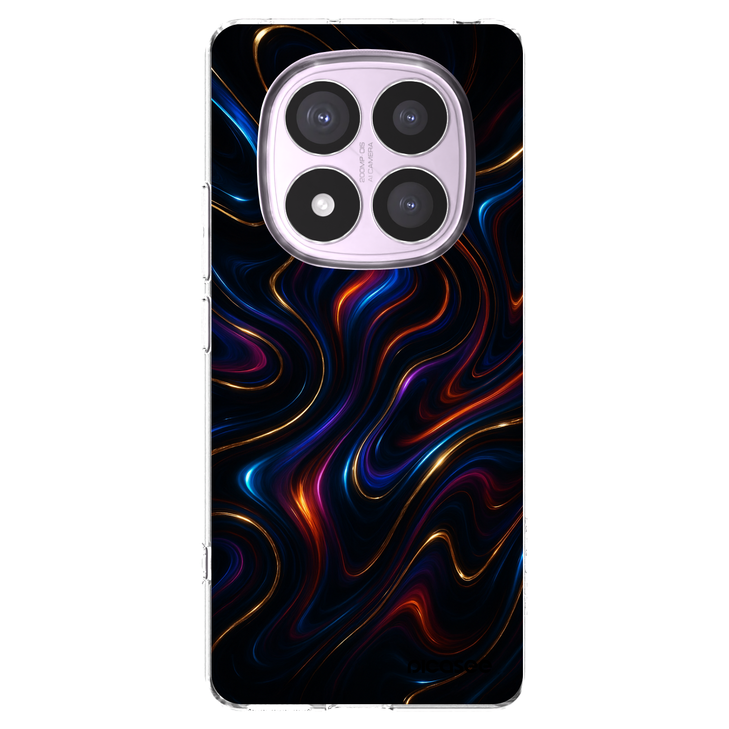 Picasee silikonowe przeźroczyste etui na Xiaomi Redmi Note 14 Pro 5G - Noir