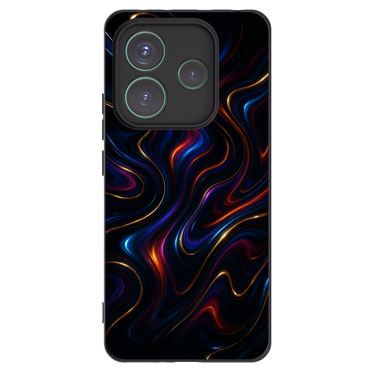 Picasee silikonowe czarne etui na Xiaomi Redmi Note 14 5G - Noir