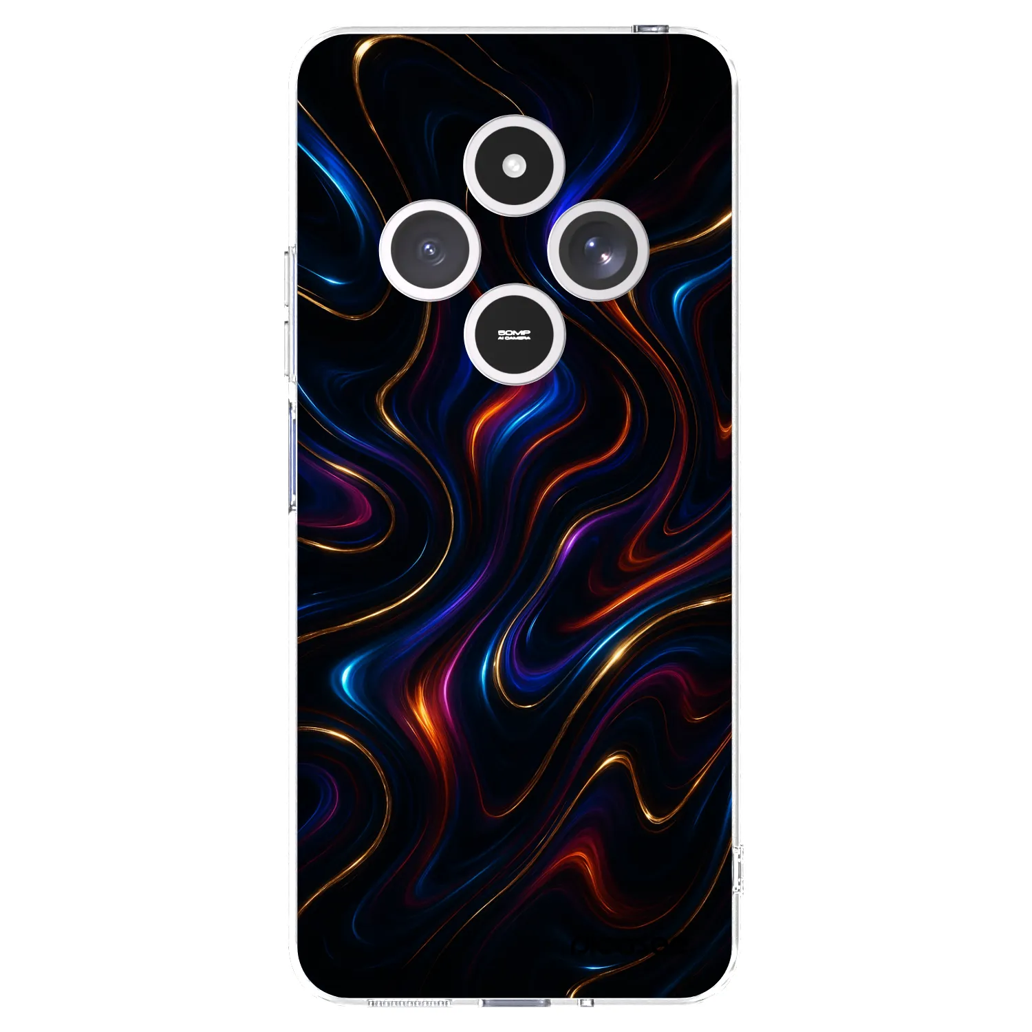 Picasee silikonowe przeźroczyste etui na Xiaomi Redmi 14C - Noir