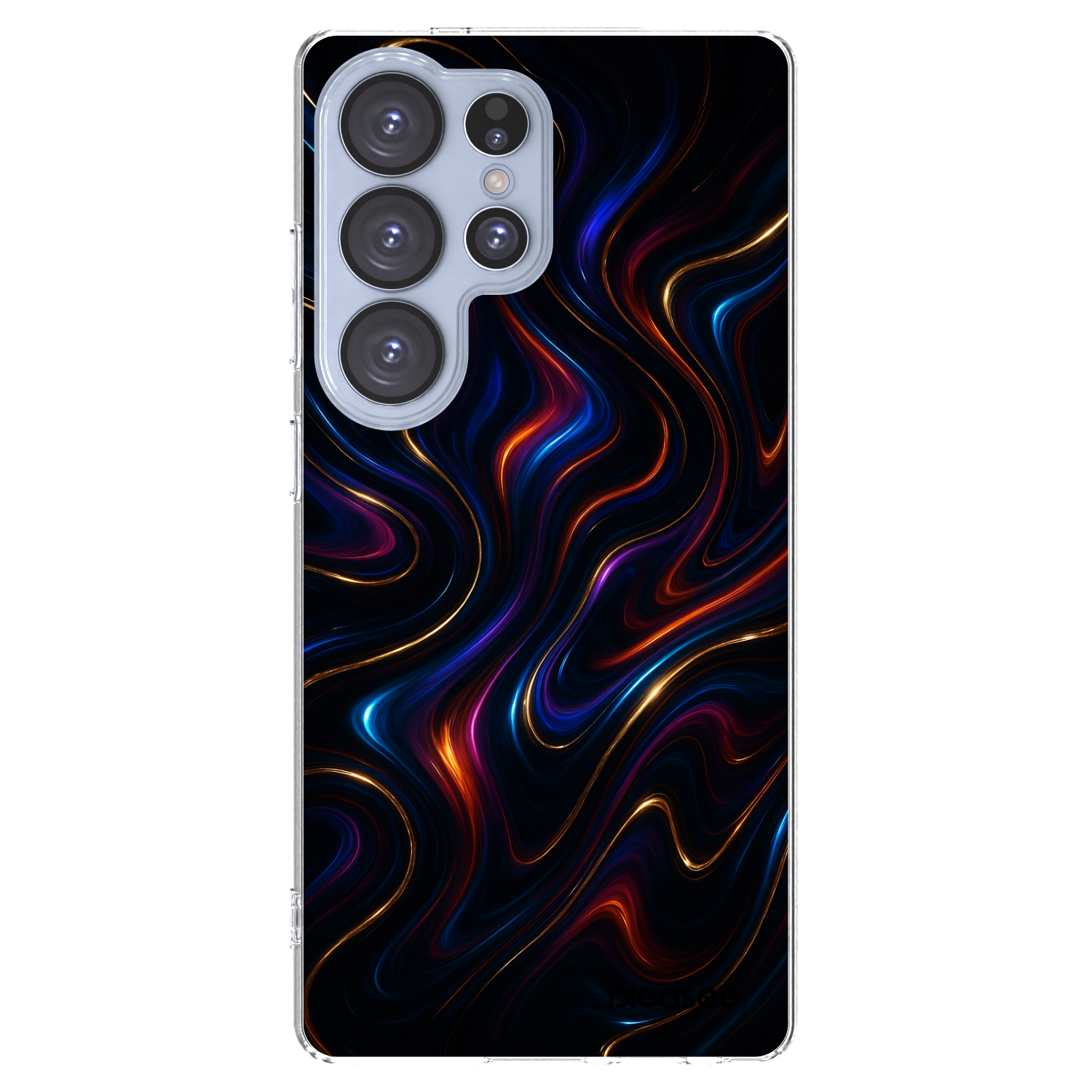 Picasee silikonowe przeźroczyste etui na Samsung Galaxy S25 Ultra 5G - Noir