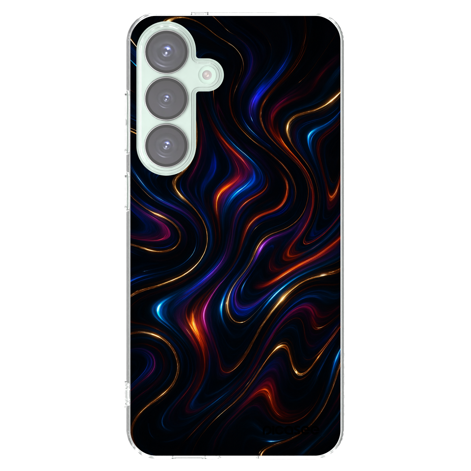 Picasee silikonowe przeźroczyste etui na Samsung Galaxy S25+ 5G - Noir