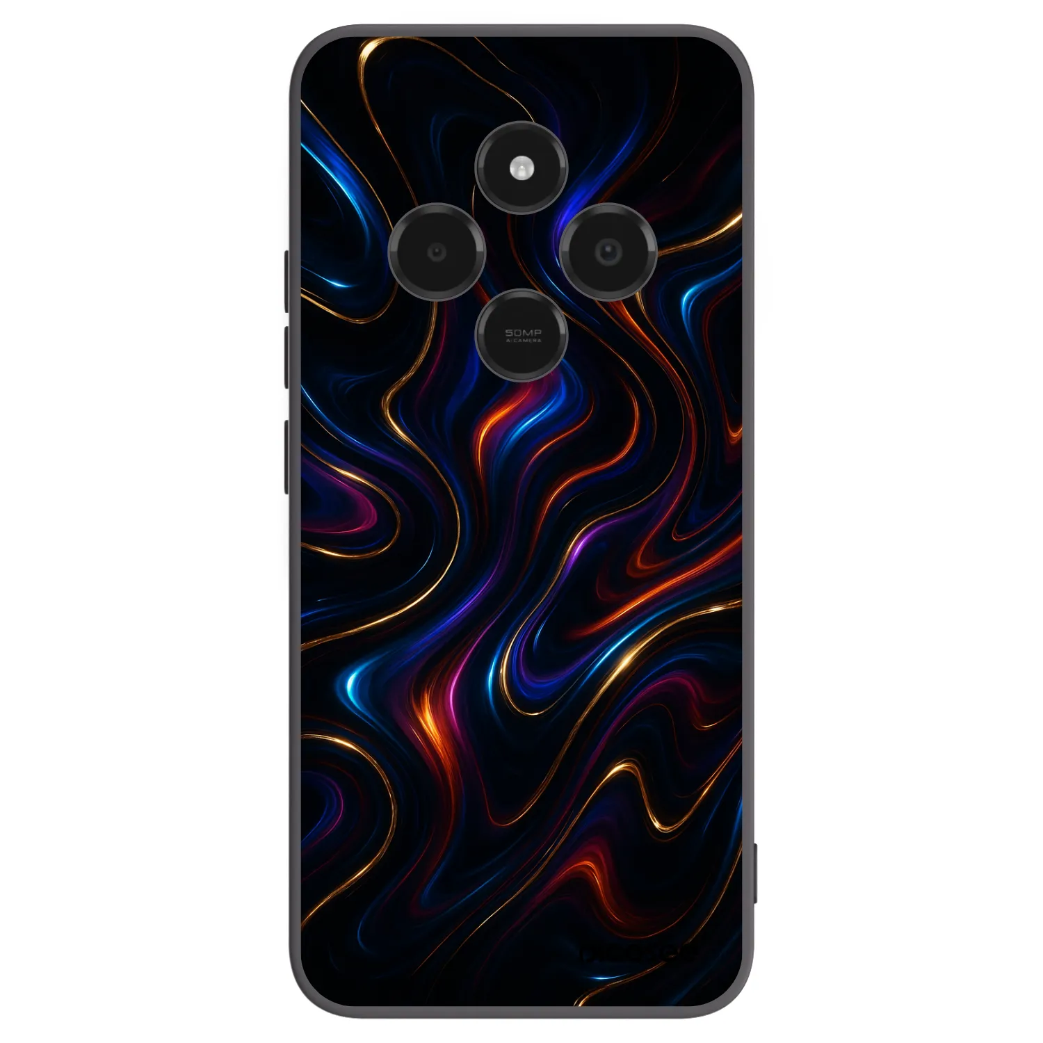 Picasee silikonowe czarne etui na Xiaomi Poco C75 - Noir