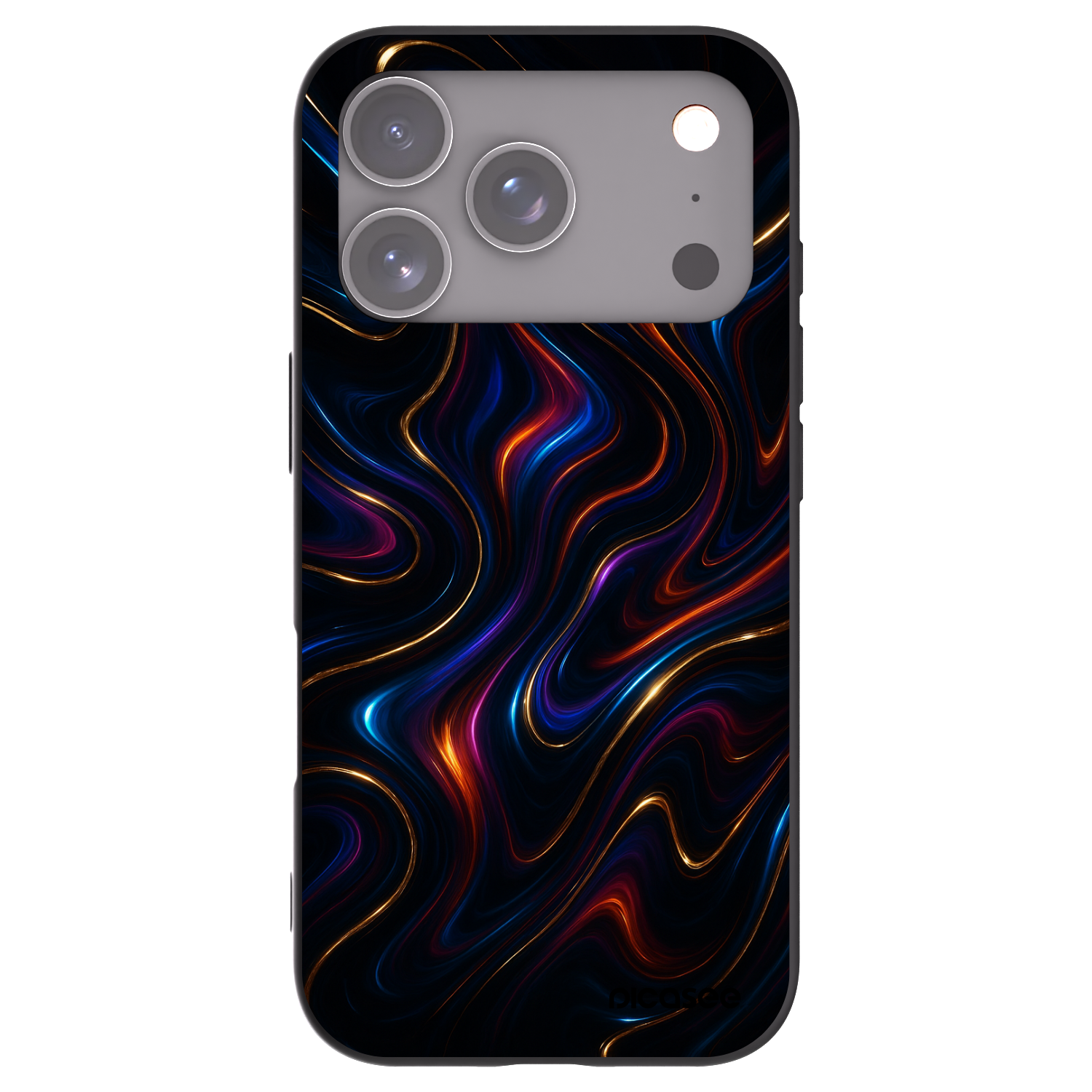 Picasee silikonowe czarne etui na Apple iPhone 17 Pro - Noir