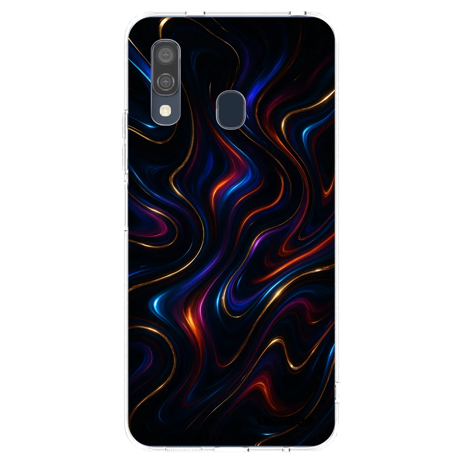 Picasee silikonowe przeźroczyste etui na Samsung Galaxy A40 A405F - Noir