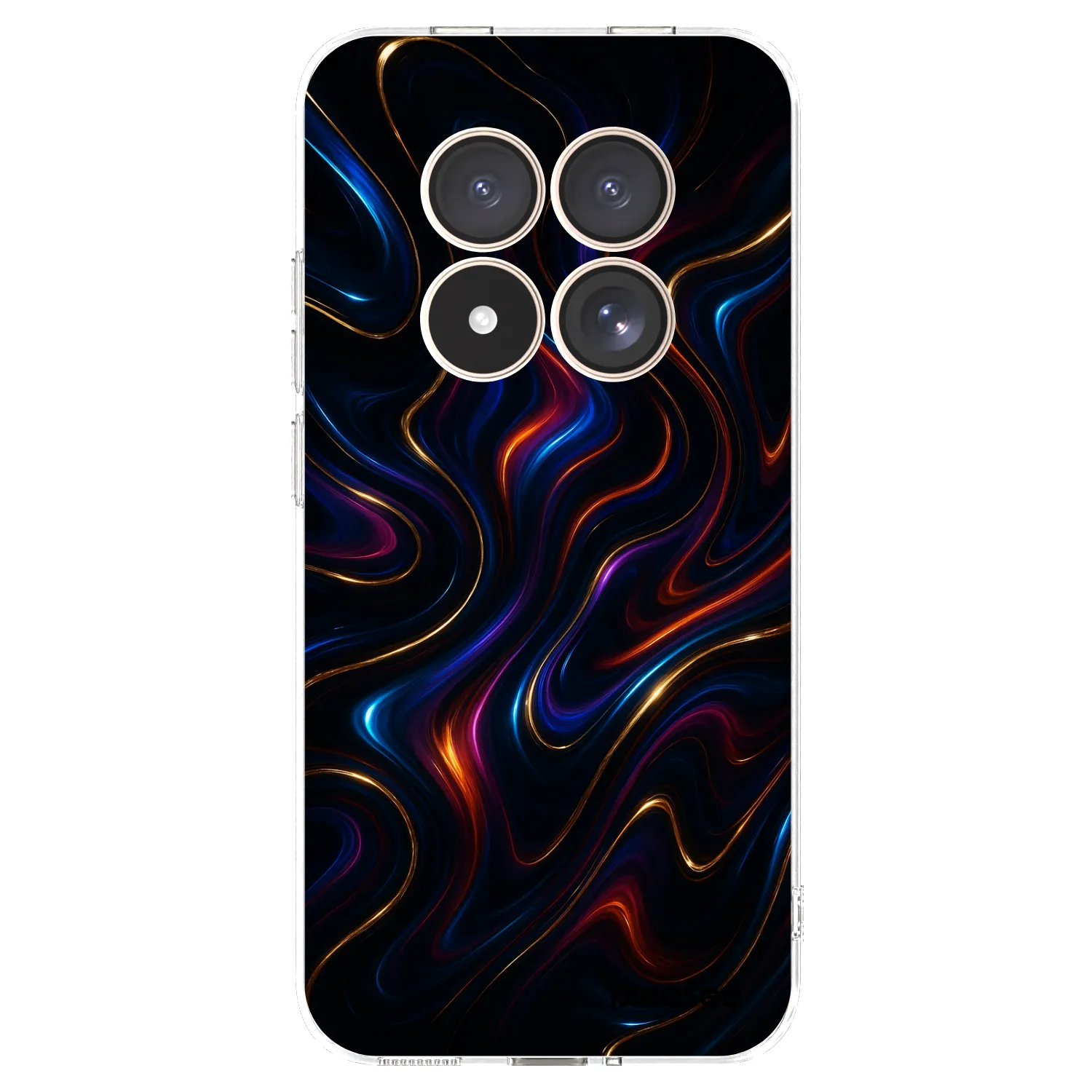 Picasee silikonowe przeźroczyste etui na Xiaomi Redmi Note 15 Pro 4G - Noir