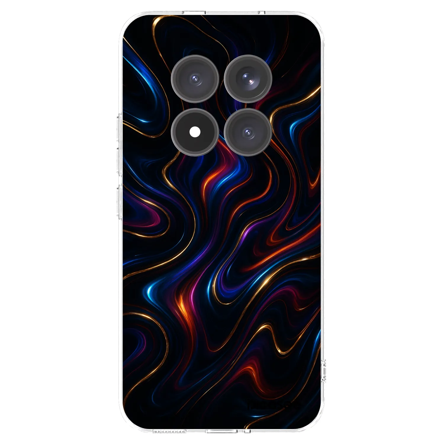 Picasee silikonowe przeźroczyste etui na Xiaomi Redmi Note 15 Pro+ - Noir
