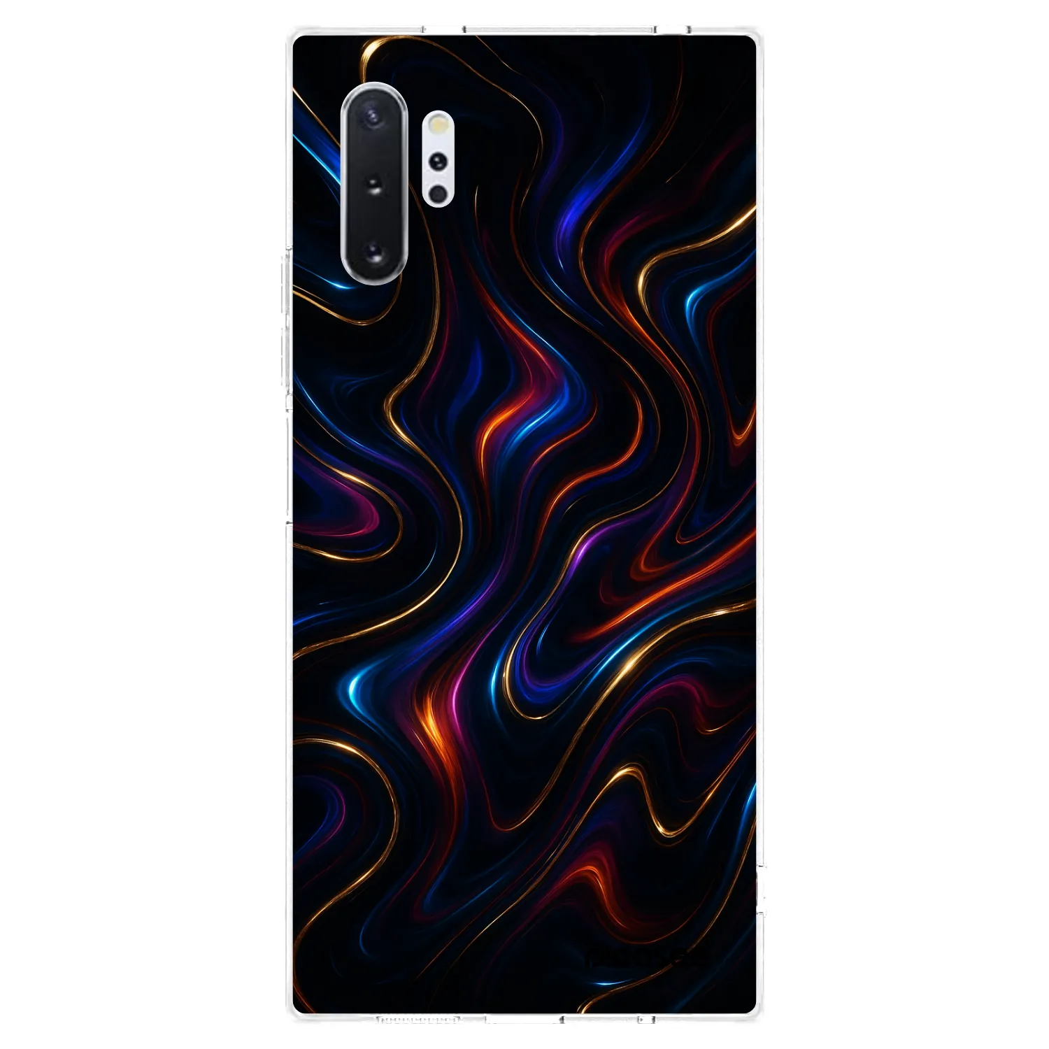 Picasee silikonowe przeźroczyste etui na Samsung Galaxy Note 10+ N975F - Noir