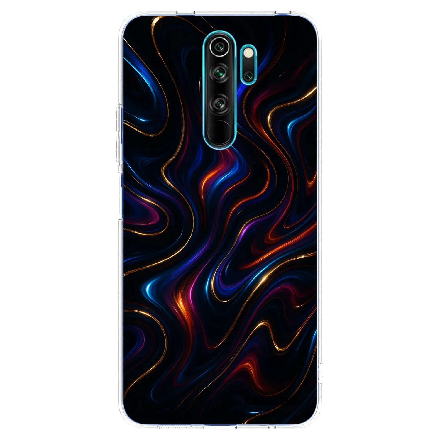 Picasee silikonowe przeźroczyste etui na Xiaomi Redmi Note 8 Pro - Noir