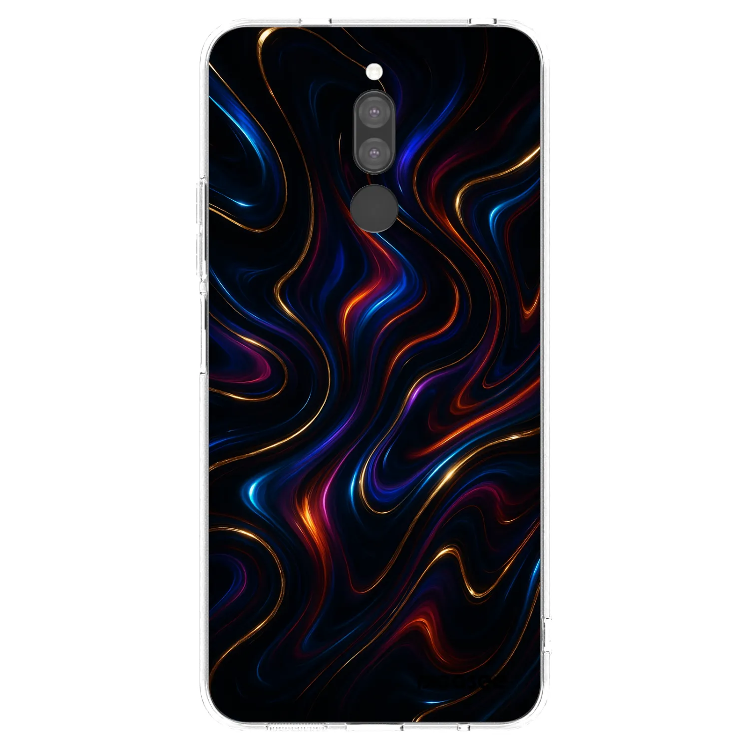 Picasee silikonowe przeźroczyste etui na Xiaomi Redmi 8 - Noir