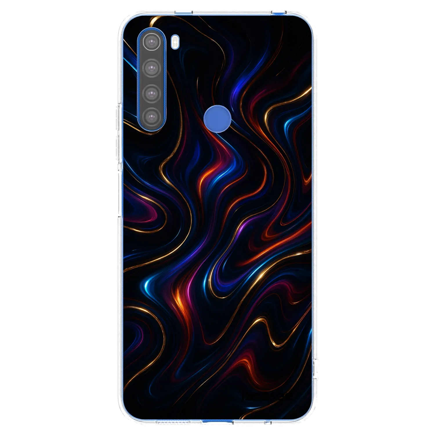 Picasee silikonowe przeźroczyste etui na Xiaomi Redmi Note 8T - Noir
