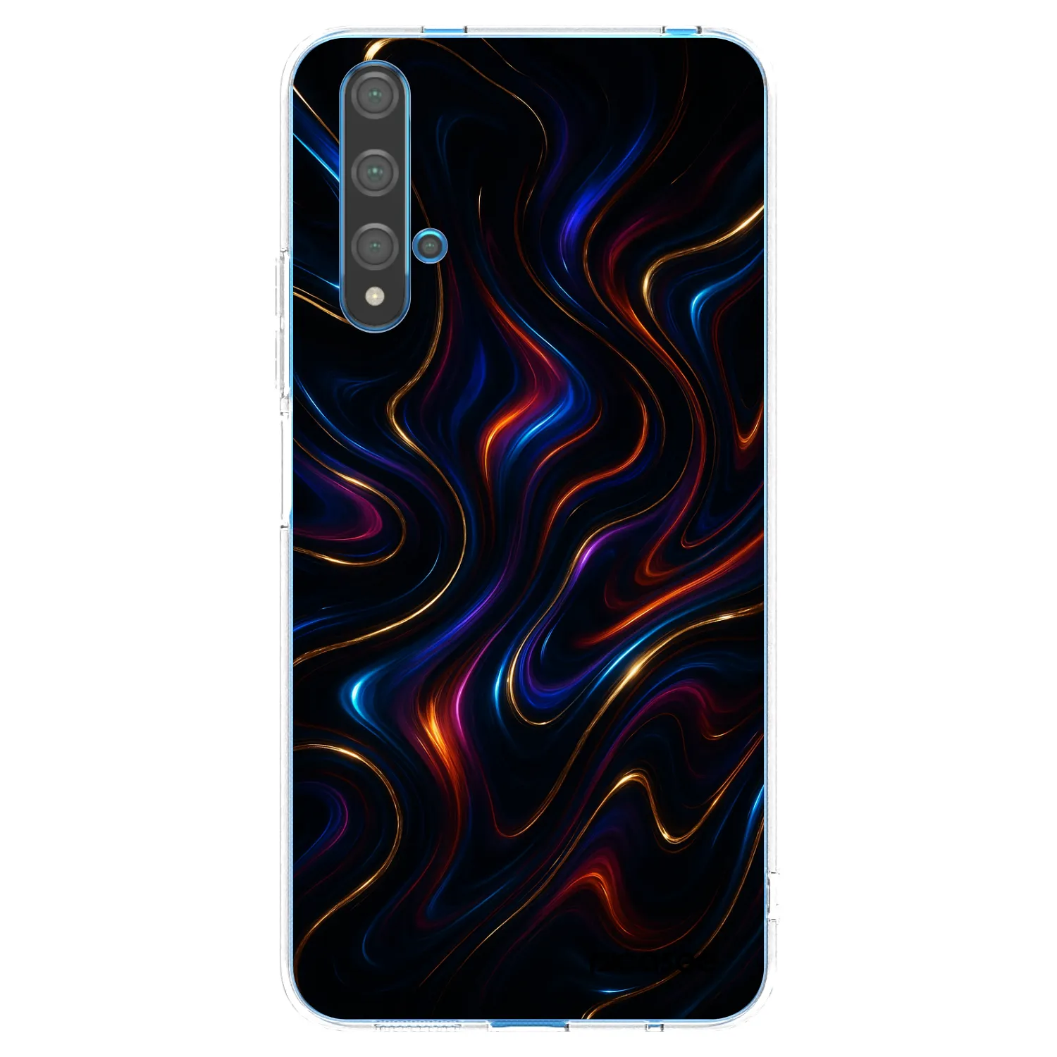 Picasee silikonowe przeźroczyste etui na Huawei Nova 5T - Noir
