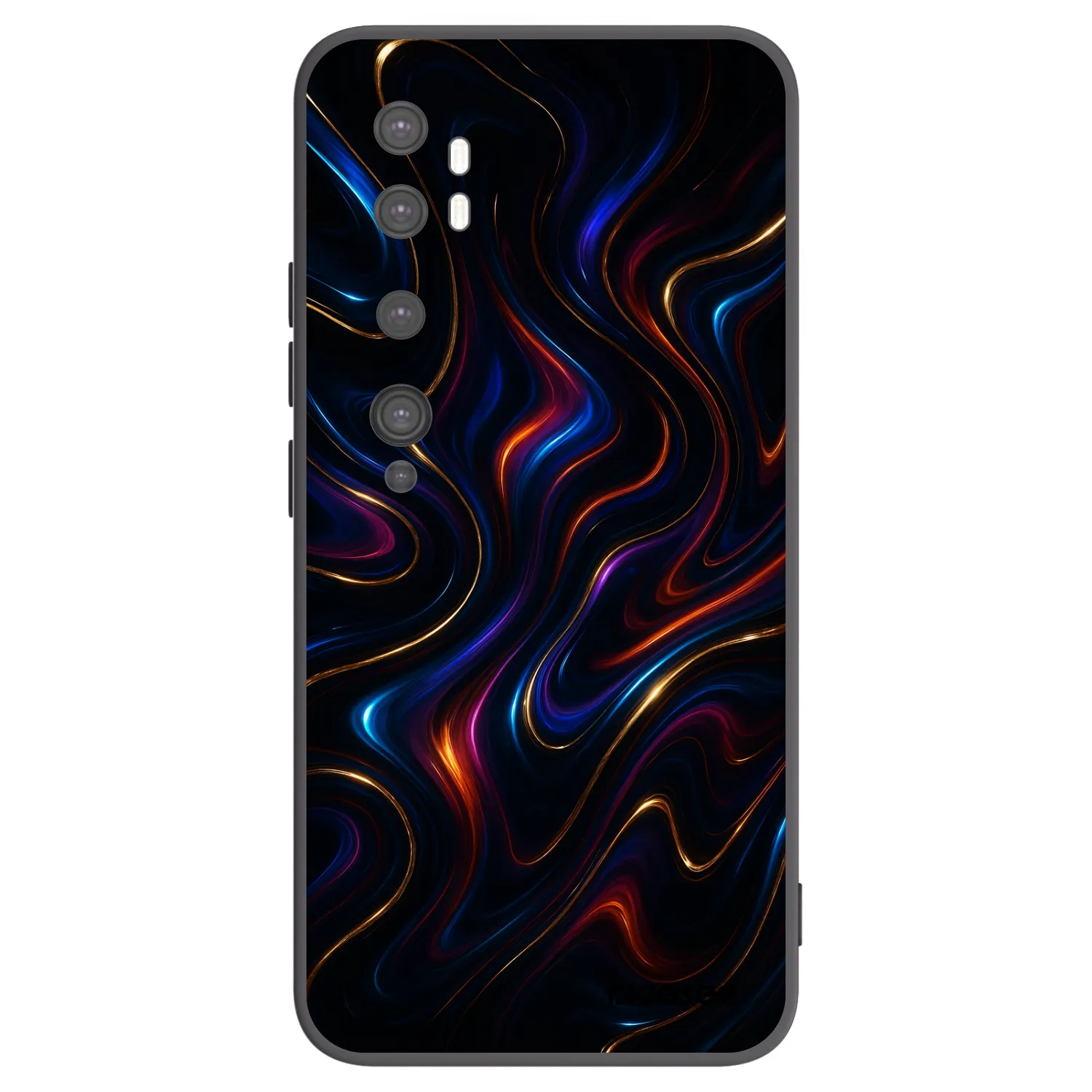 Picasee silikonowe czarne etui na Xiaomi Mi Note 10 (Pro) - Noir