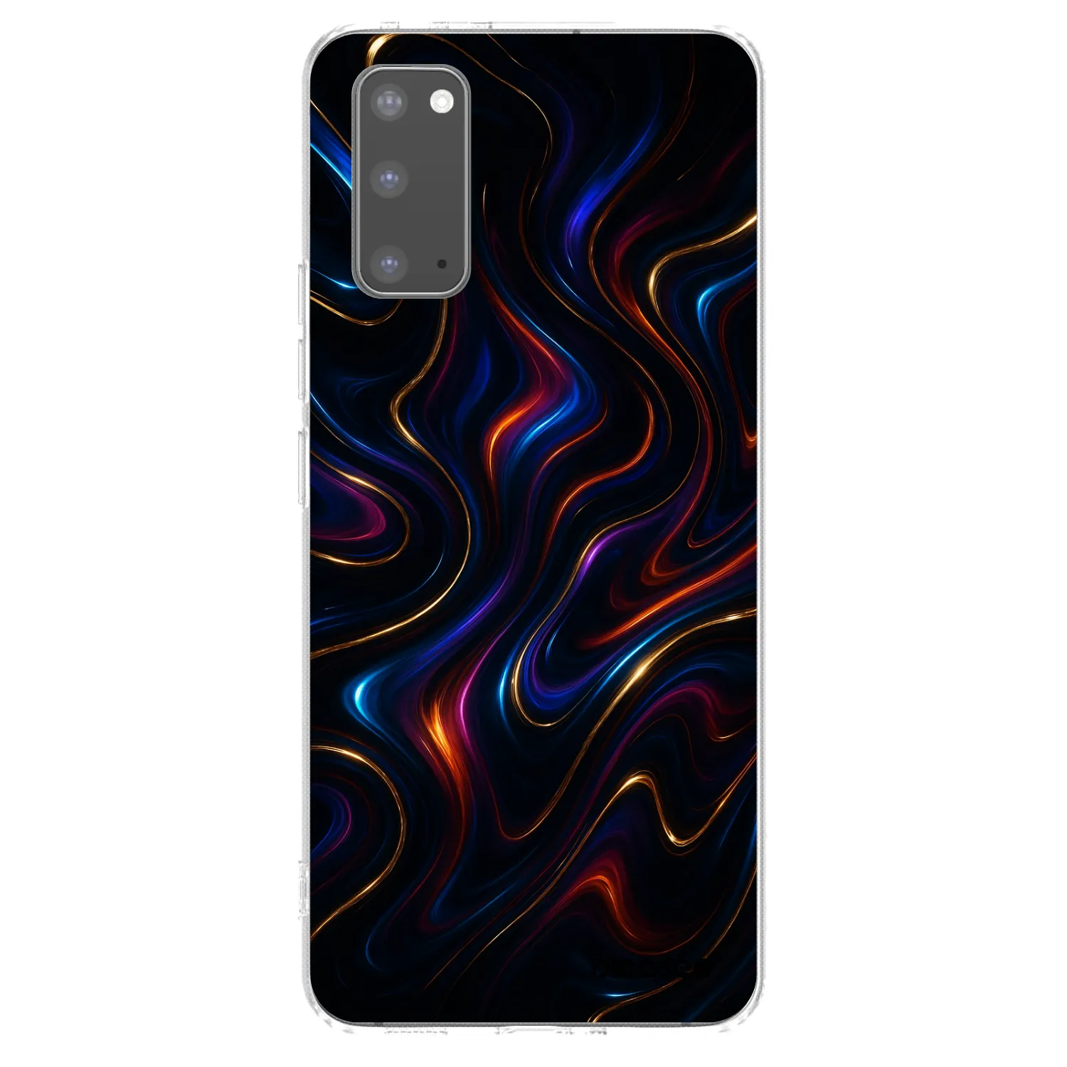 Picasee silikonowe przeźroczyste etui na Samsung Galaxy S20 G980F - Noir