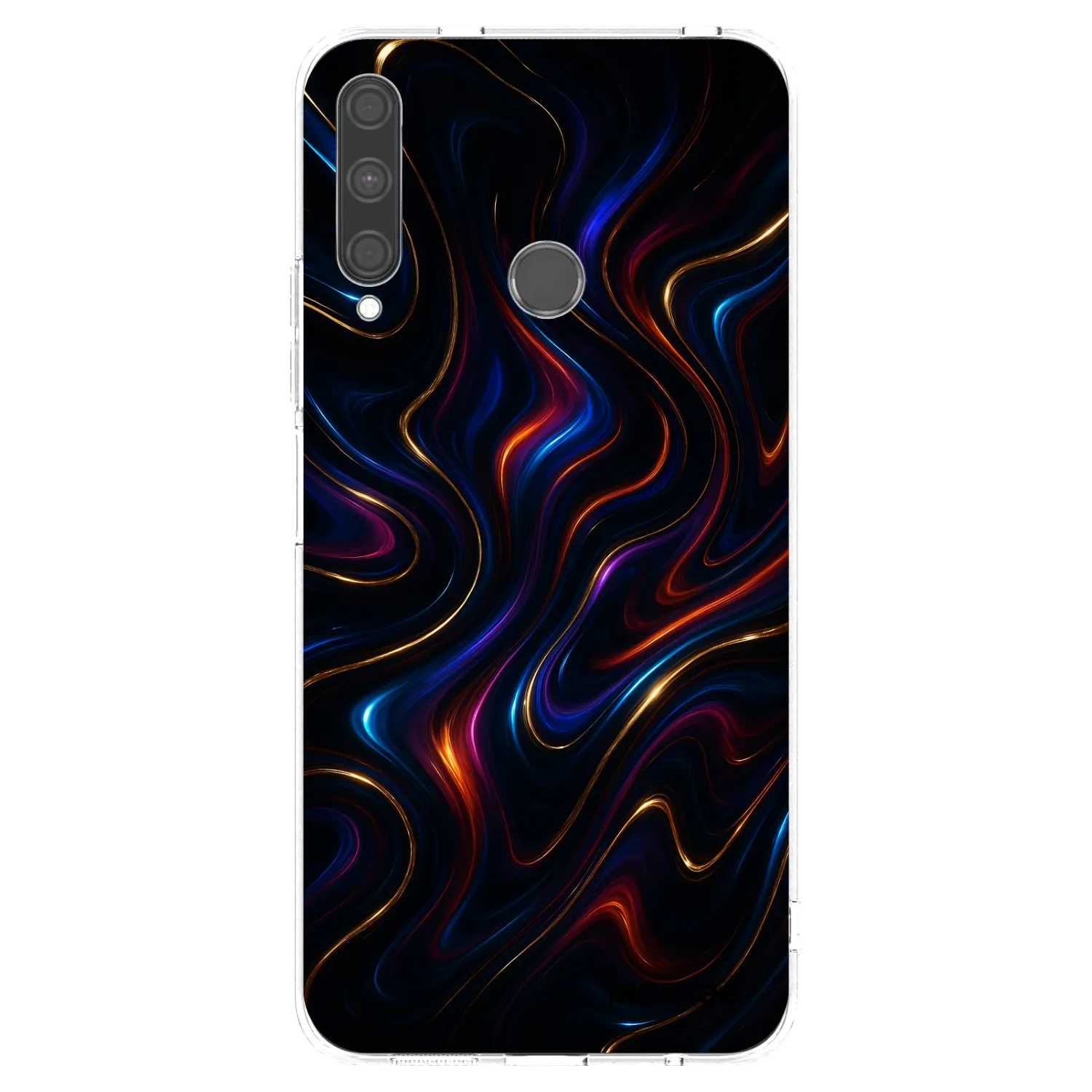 Picasee silikonowe przeźroczyste etui na Huawei P40 Lite E - Noir