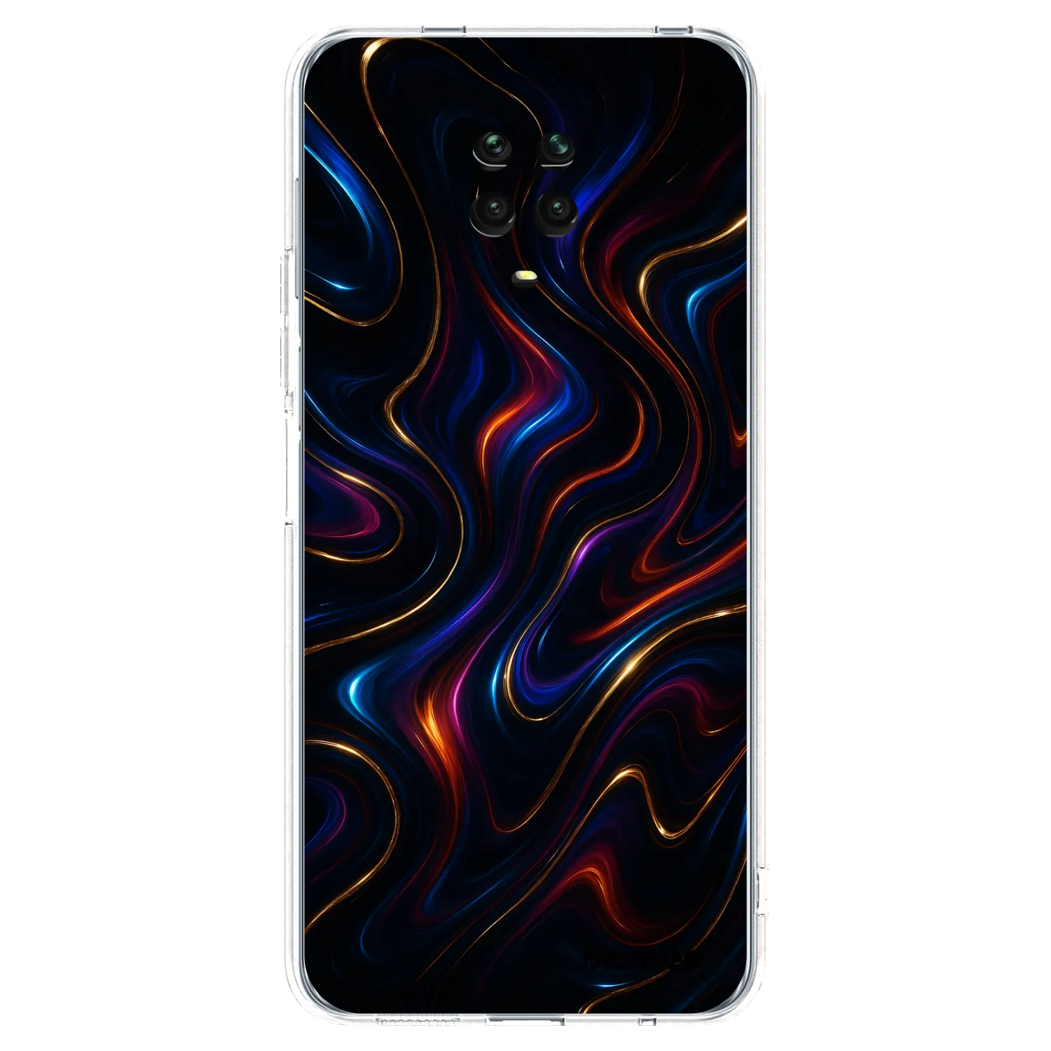 Picasee silikonowe przeźroczyste etui na Xiaomi Redmi Note 9S - Noir