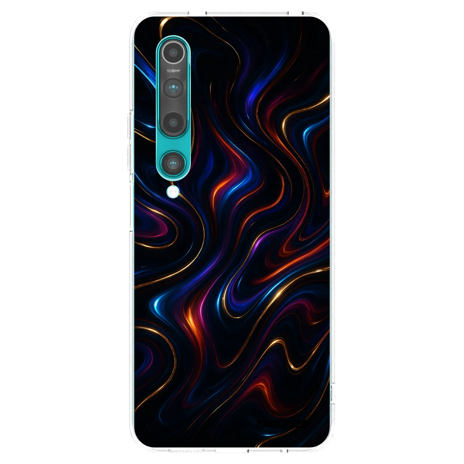 Picasee silikonowe przeźroczyste etui na Xiaomi Mi 10 - Noir