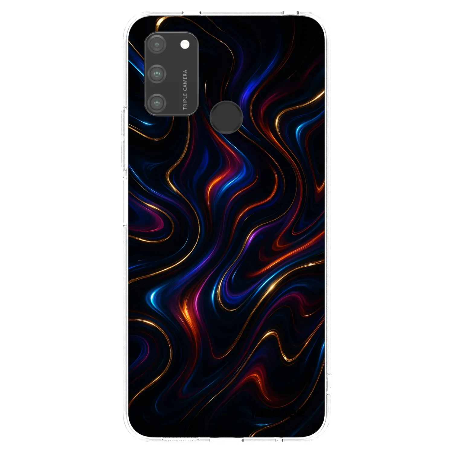 Picasee silikonowe przeźroczyste etui na Honor 9A - Noir