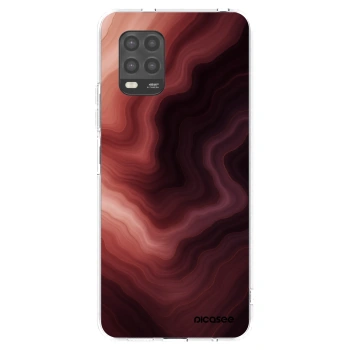 Picasee silikonowe przeźroczyste etui na Xiaomi Mi 10 Lite - Rouge