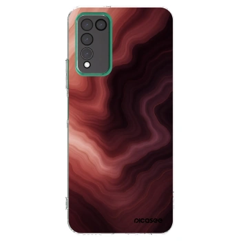 Picasee silikonowe przeźroczyste etui na Honor 10X Lite - Rouge